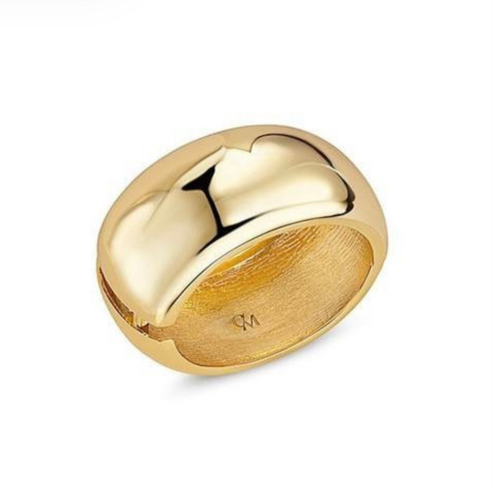 Braccialetto bombato gold