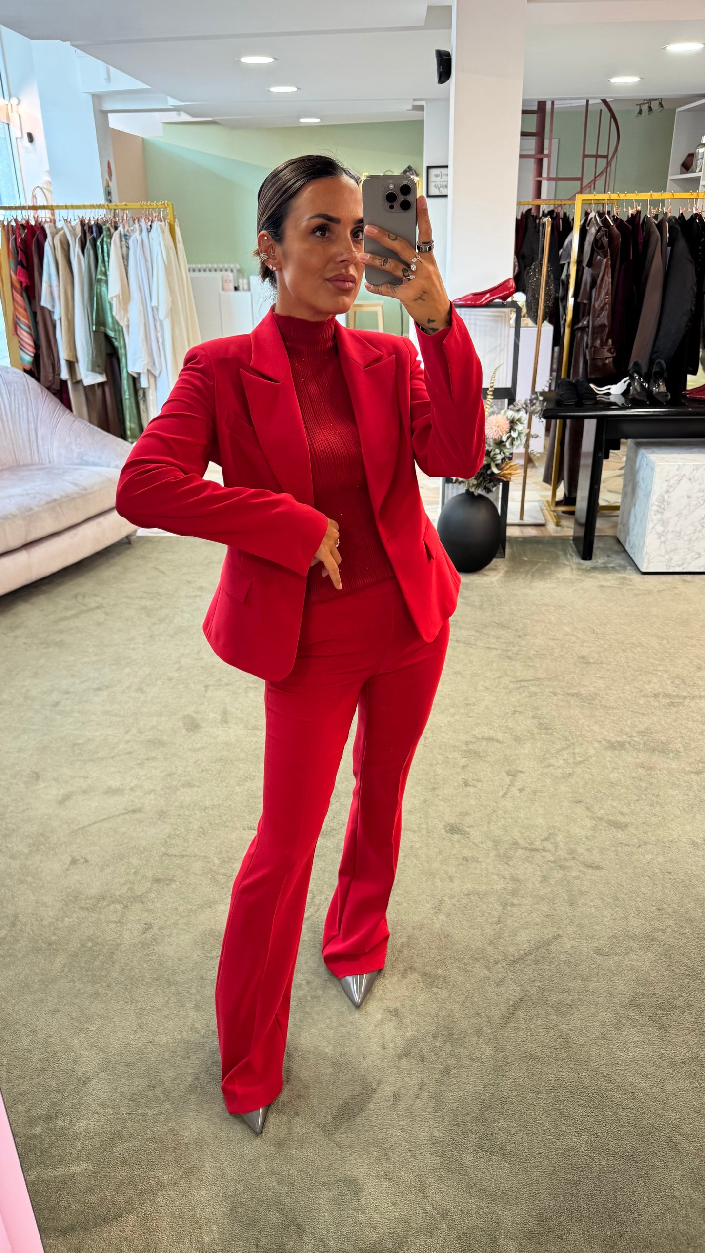 Blazer rosso slim fr