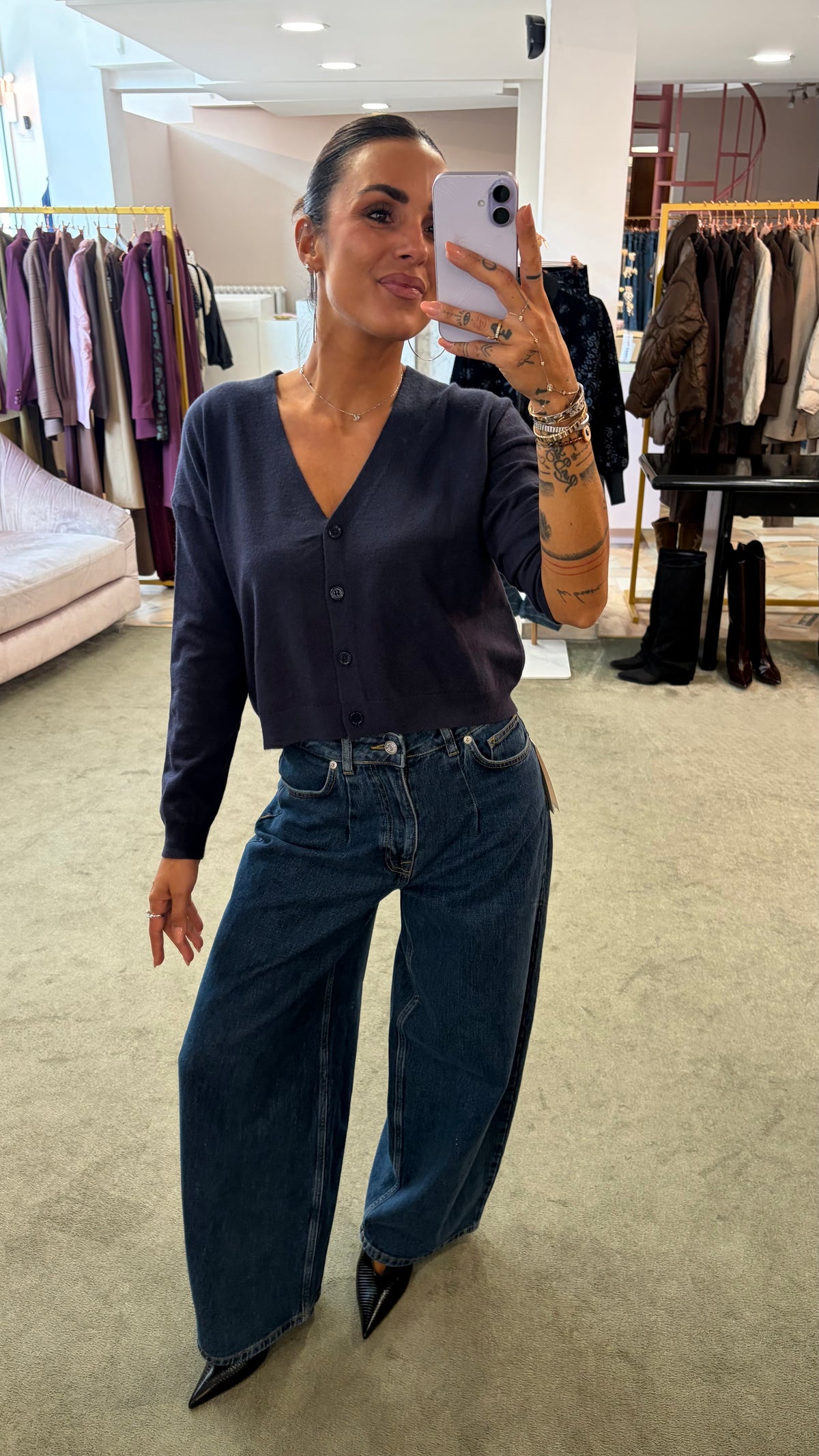 Jeans nanet denim medio barrel loose sl
