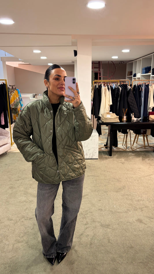 Piumino stella verde trapuntato jx