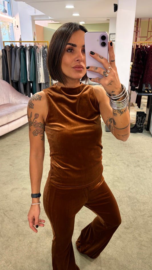 Canotta ruggine in velluto Don't@Me