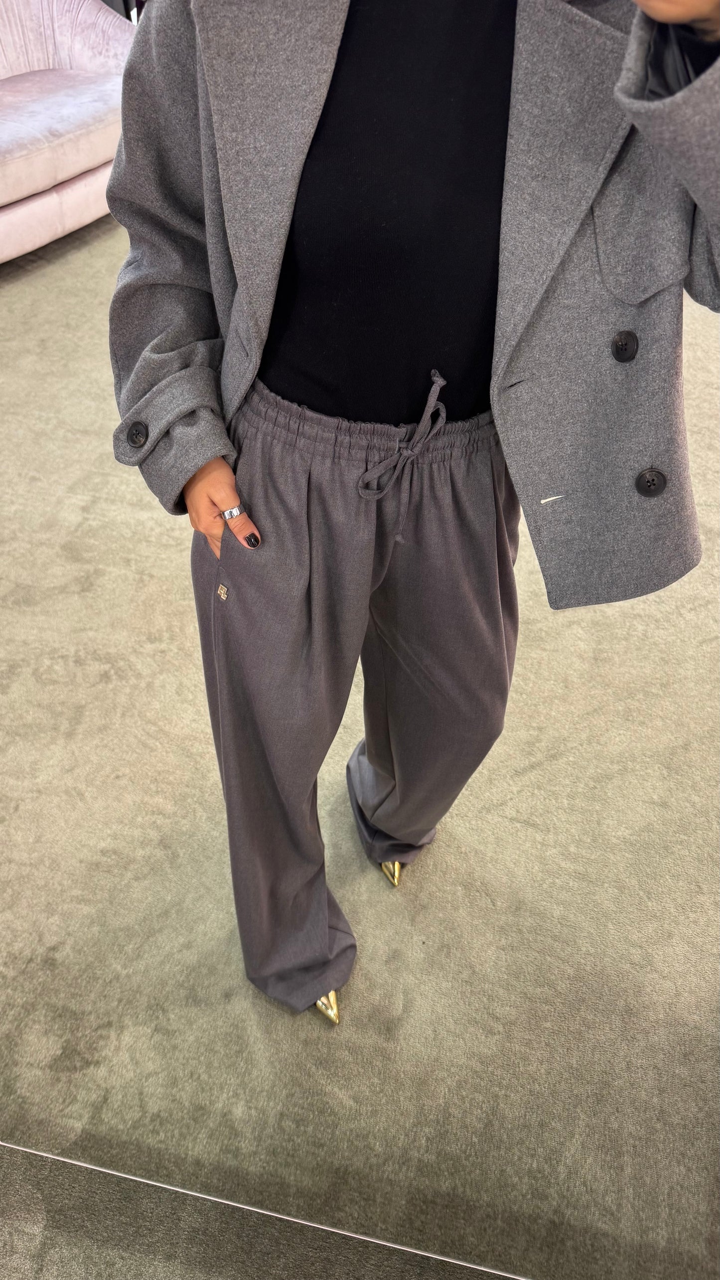 Pantaloni grigi Hinnominate con coulisse
