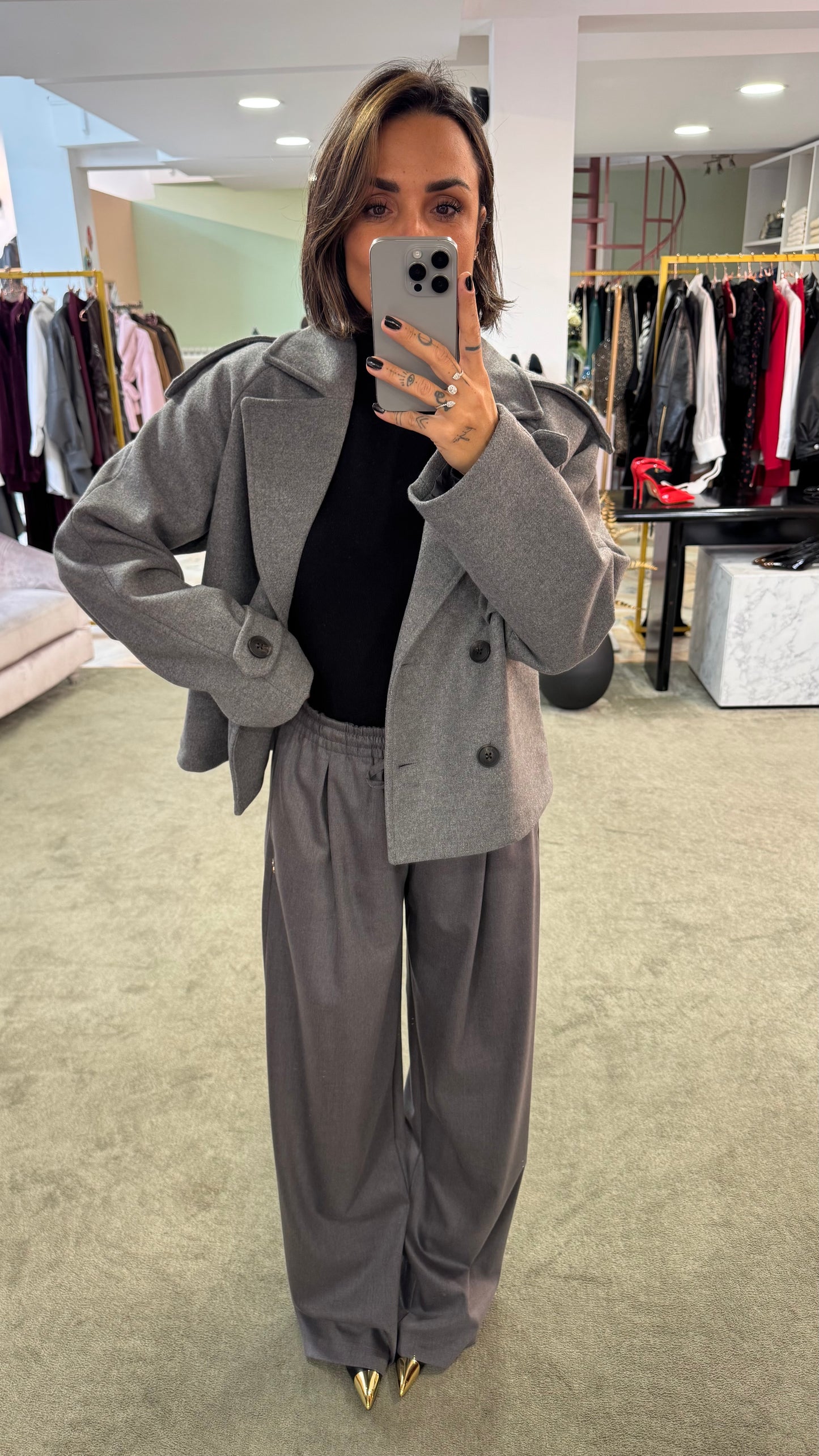 Pantaloni grigi Hinnominate con coulisse