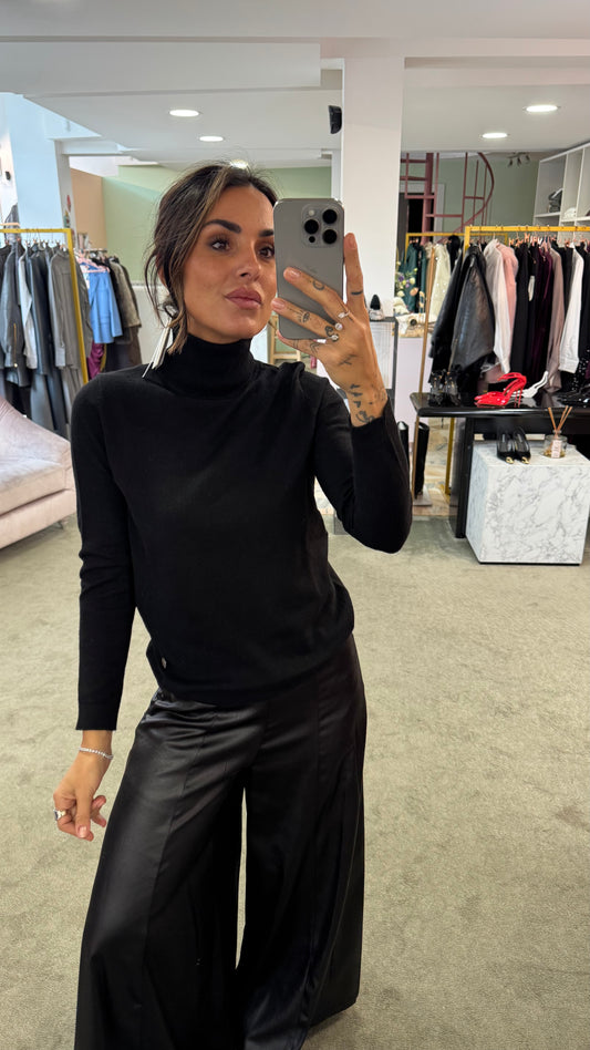 Dolcevita nero in angora tk