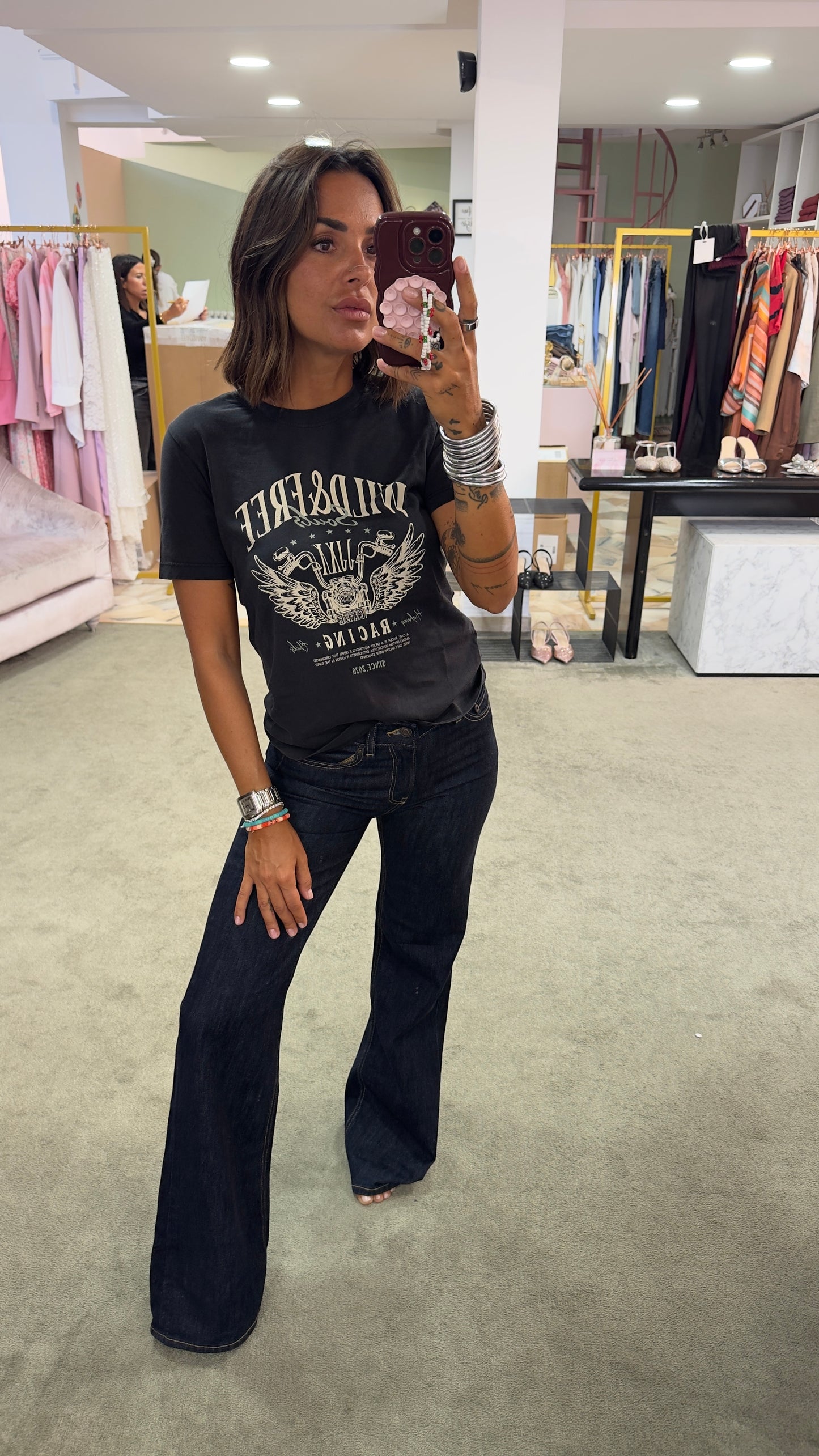 Jeans rome flare denim scuro jx