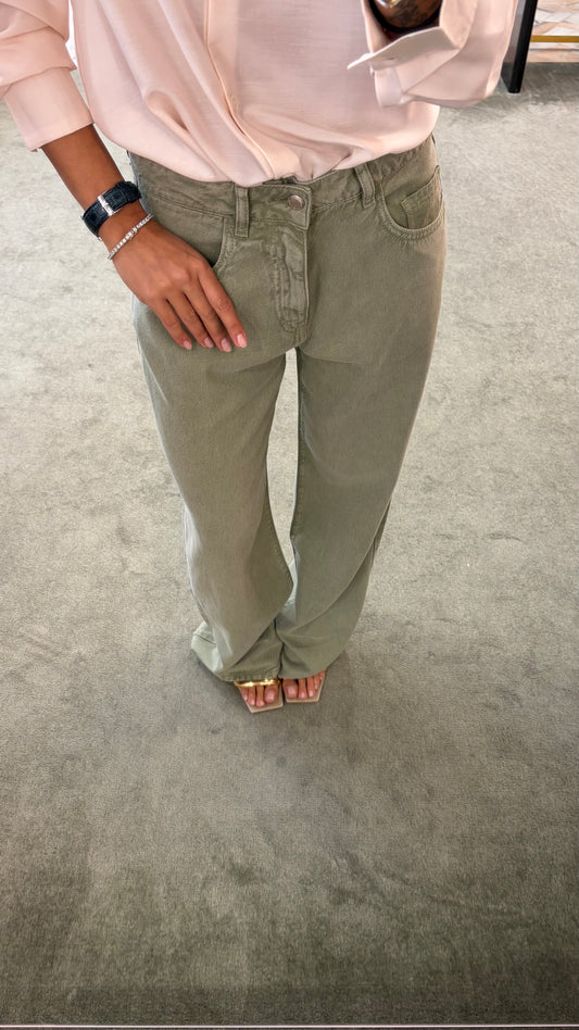 Jeans bea verde militare Icon