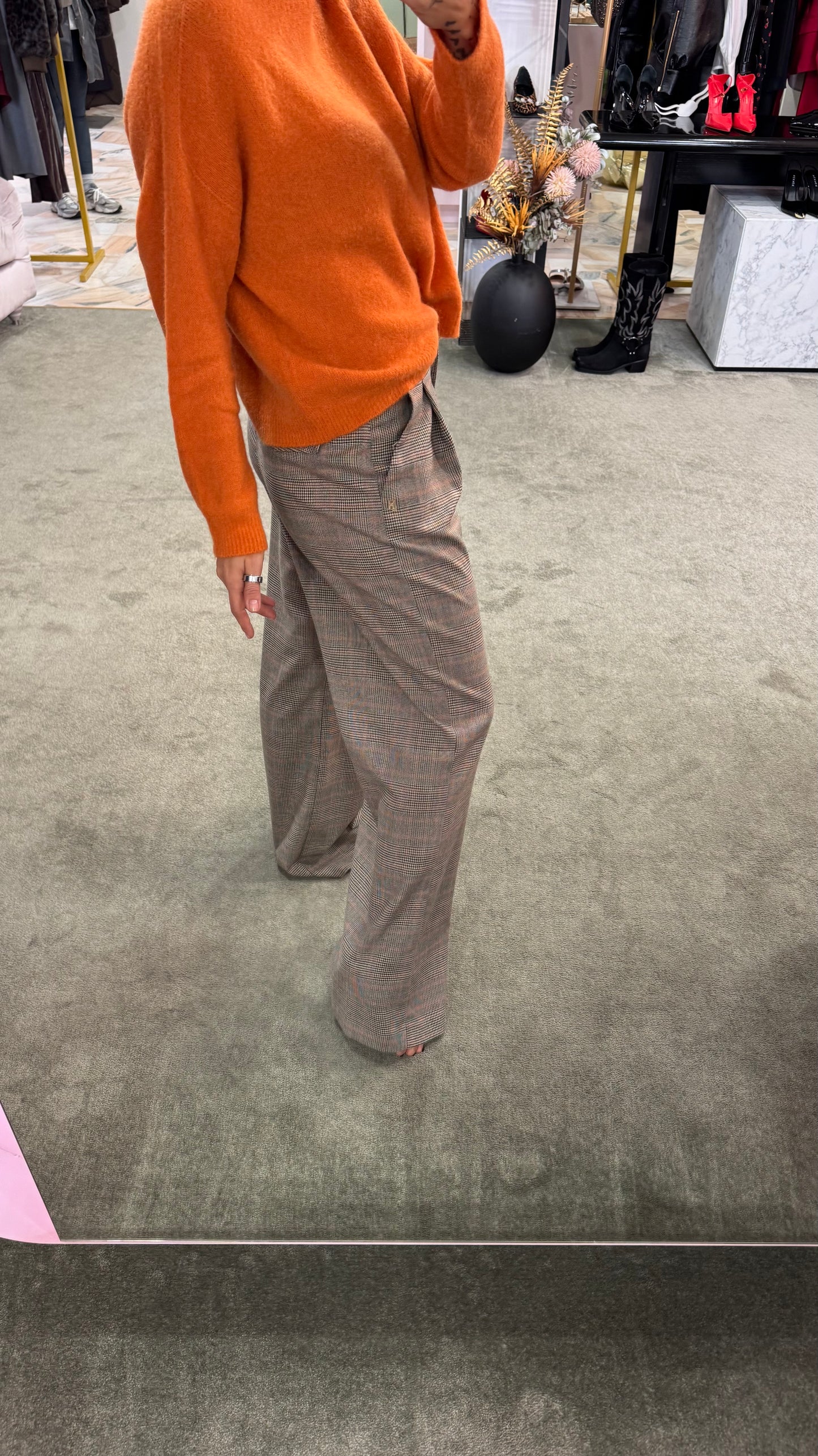 Pantaloni principe di galles con pences Hinnominate