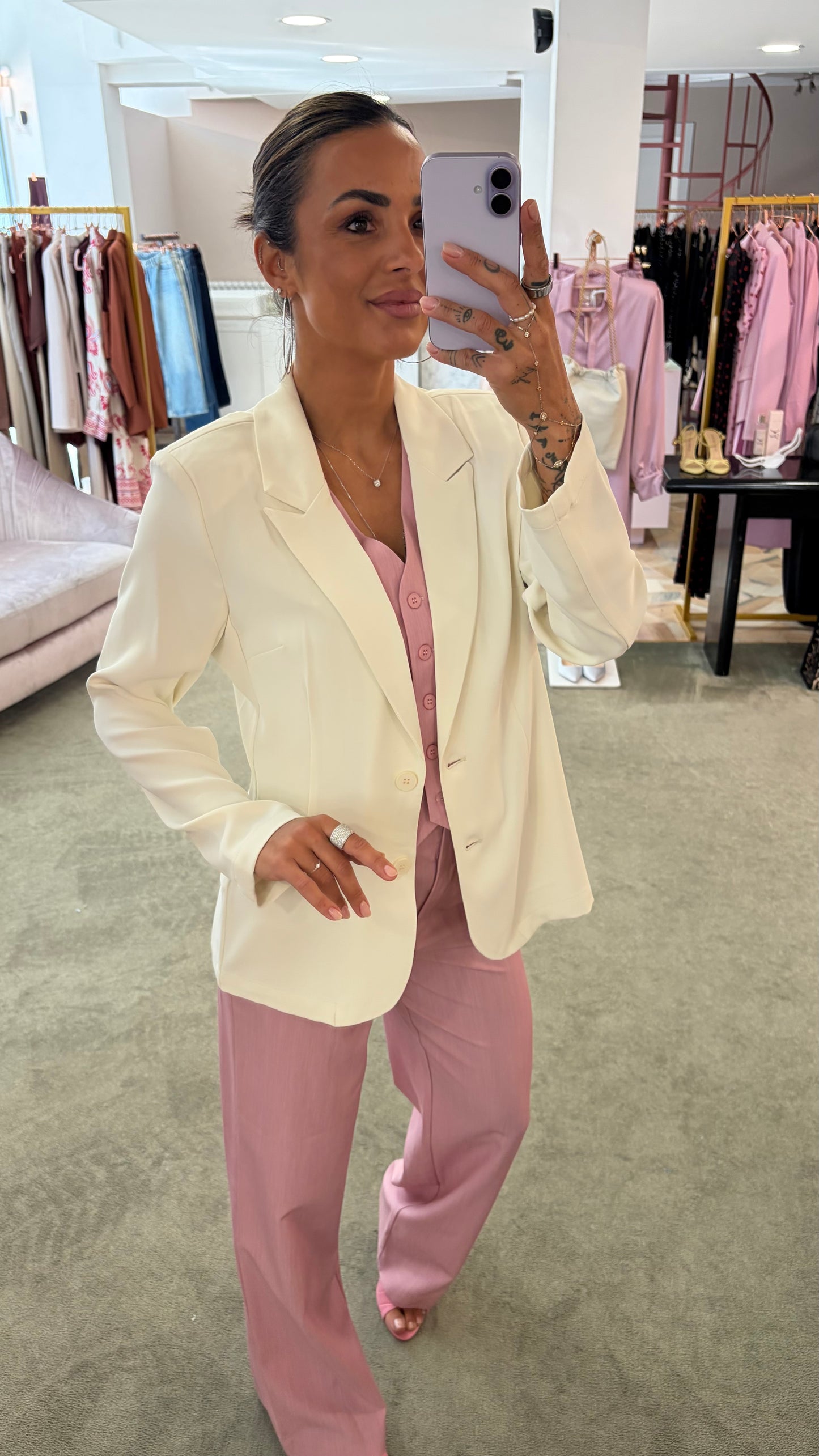 Gilet classic rosa ay