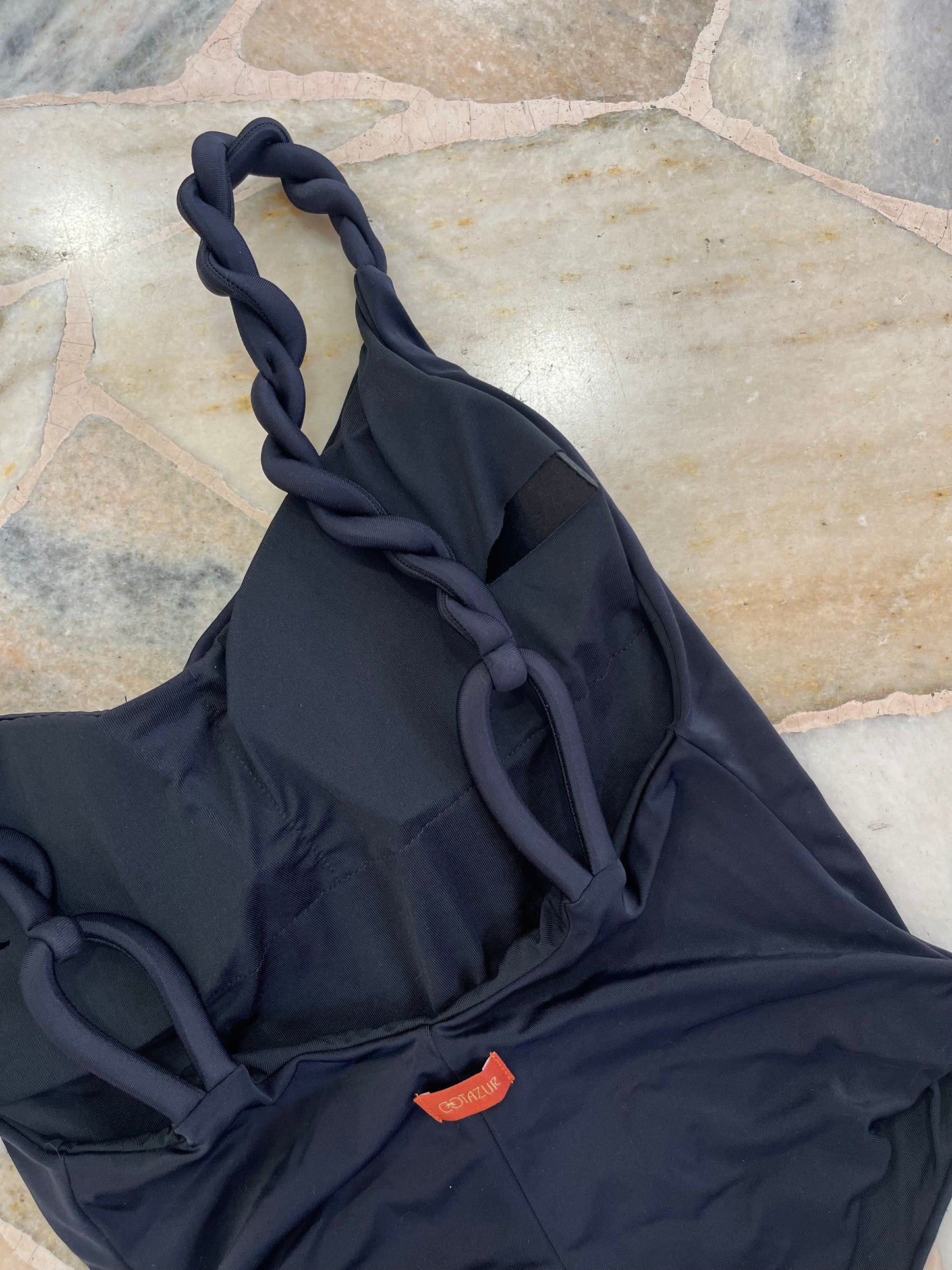 Costume intero nero torchon Cotazur