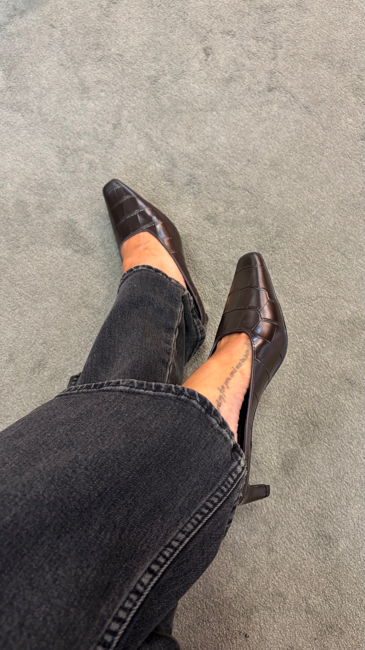 Mules marrore in pelle crocco sl