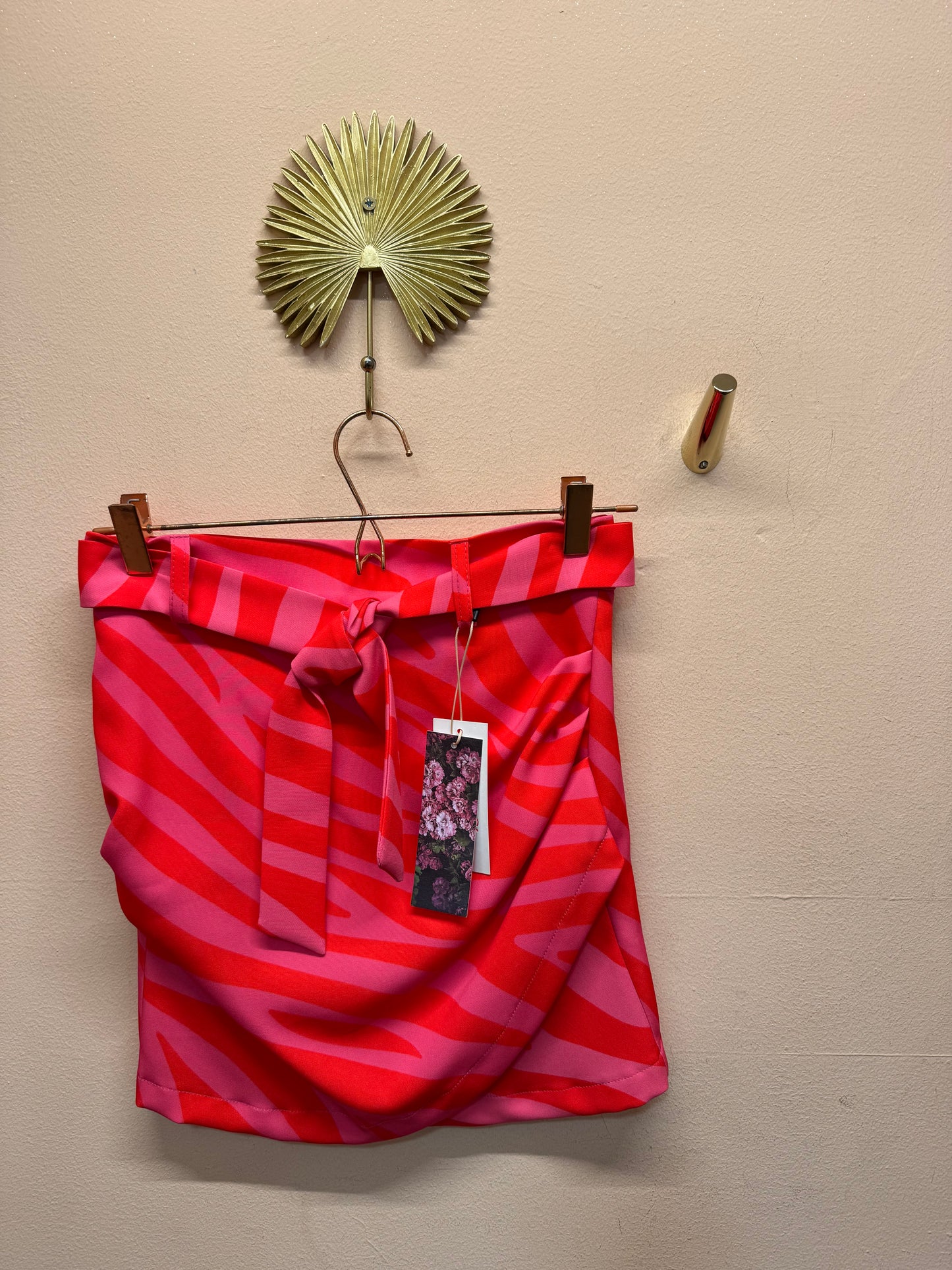 Minigonna rossa e fucsia elasticizzata Les Filles D'eva
