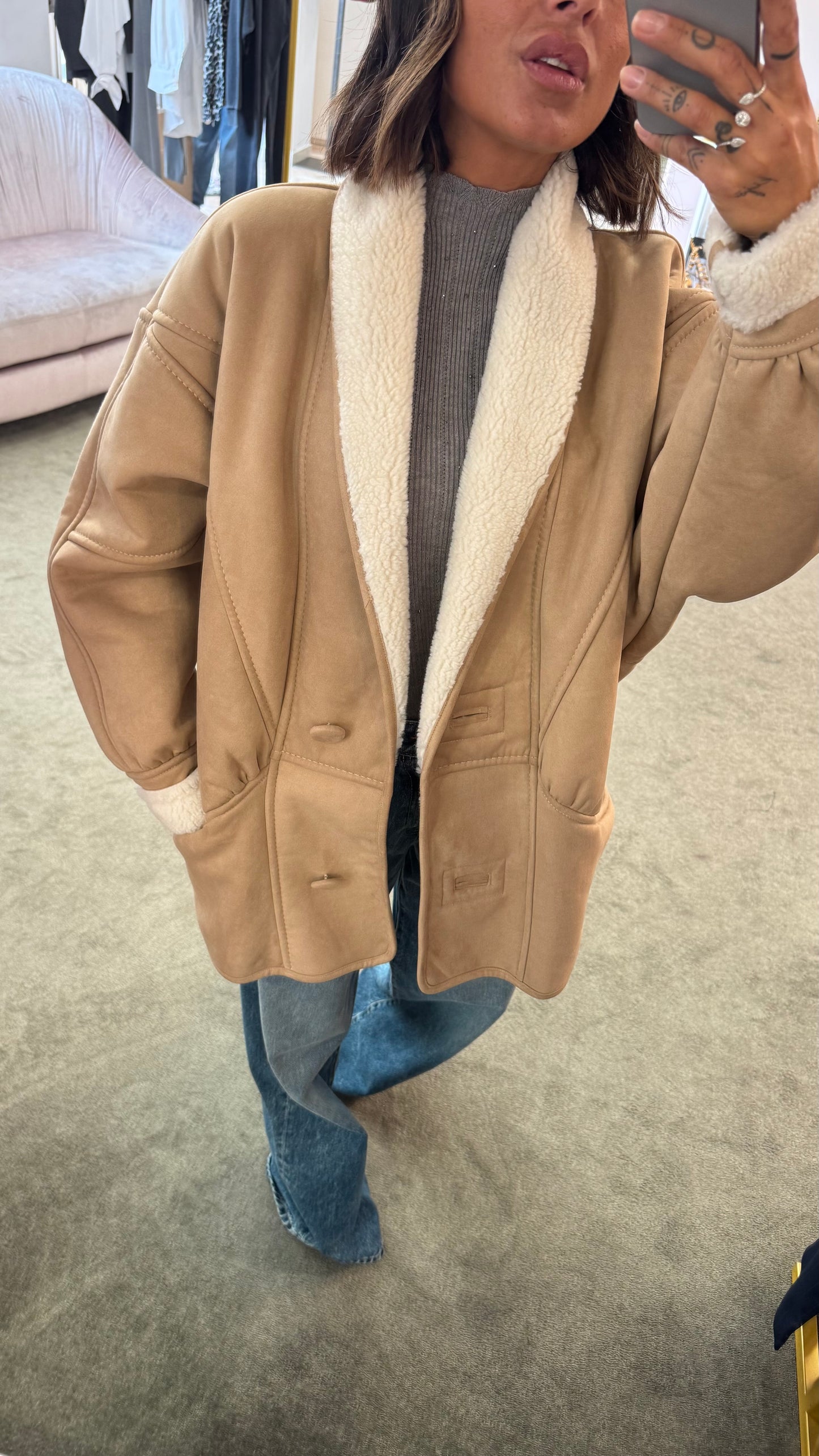 Montone eco beige nude Nine Minutes