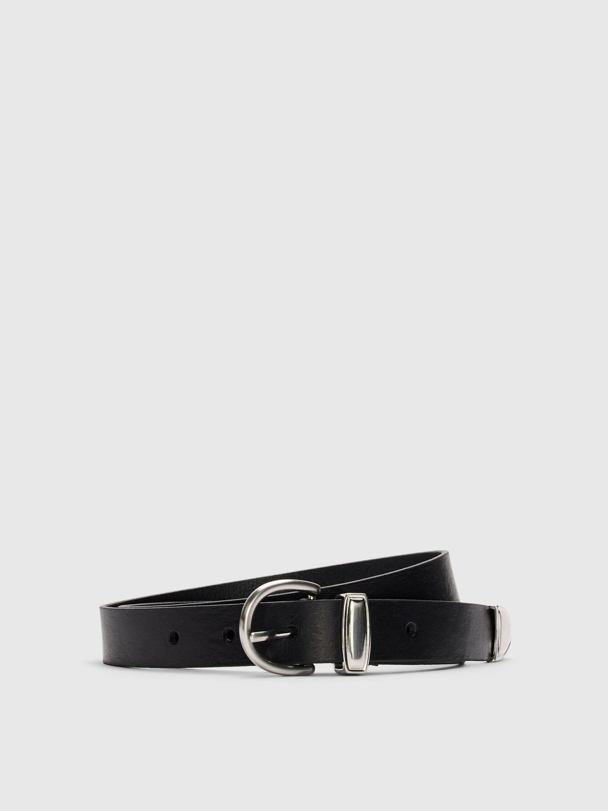 Cintura nera in pelle sl