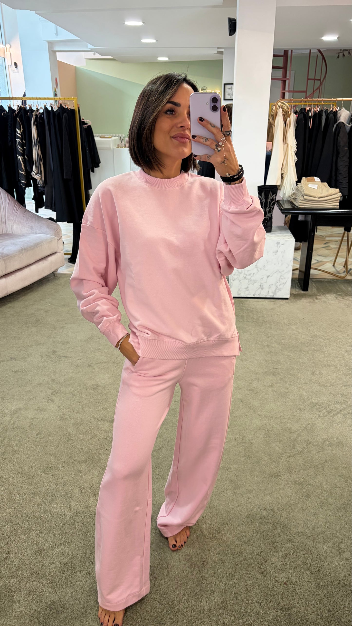 Joggers rosa wide jx