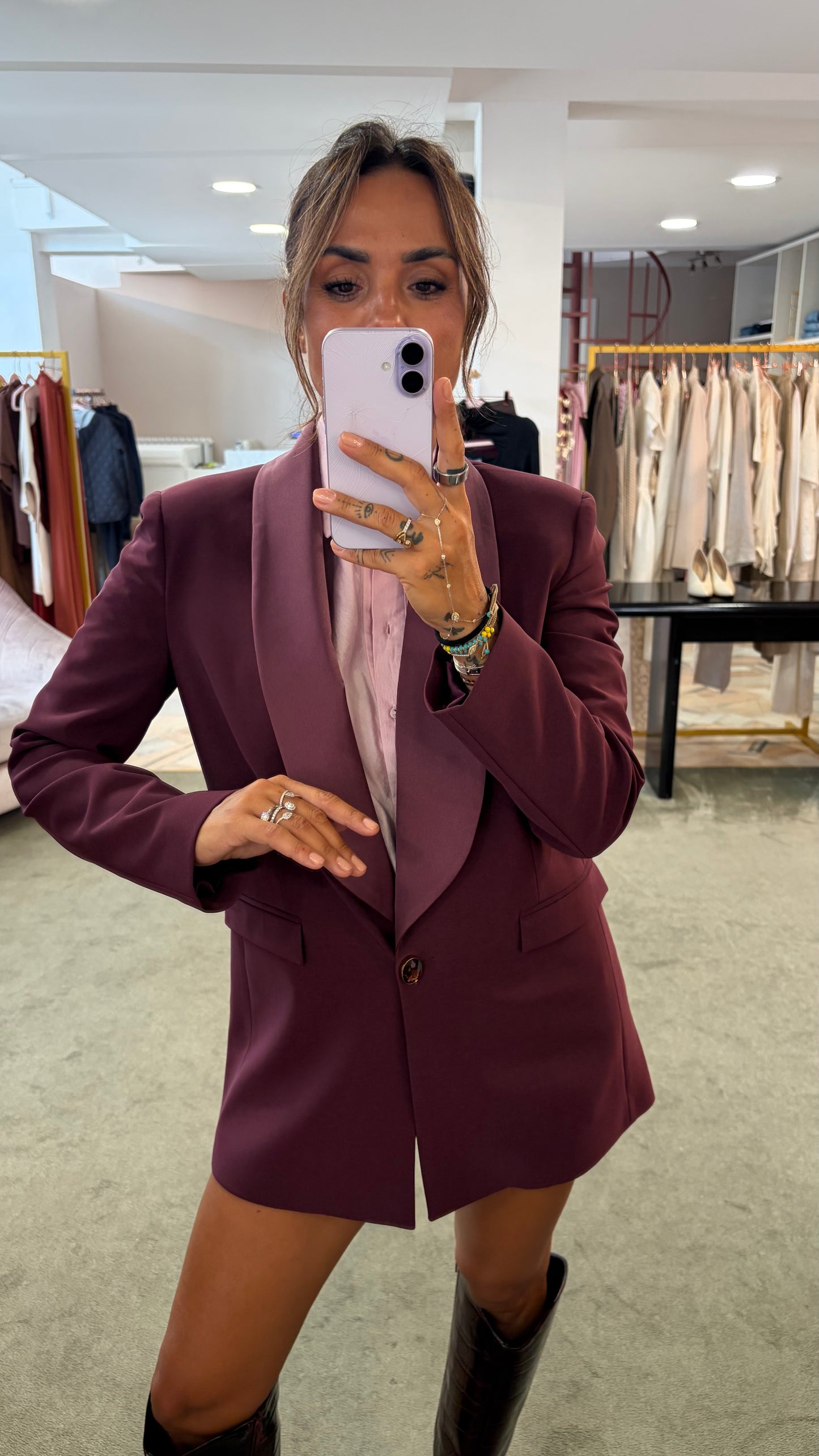 Camicia connie rosa regular sl