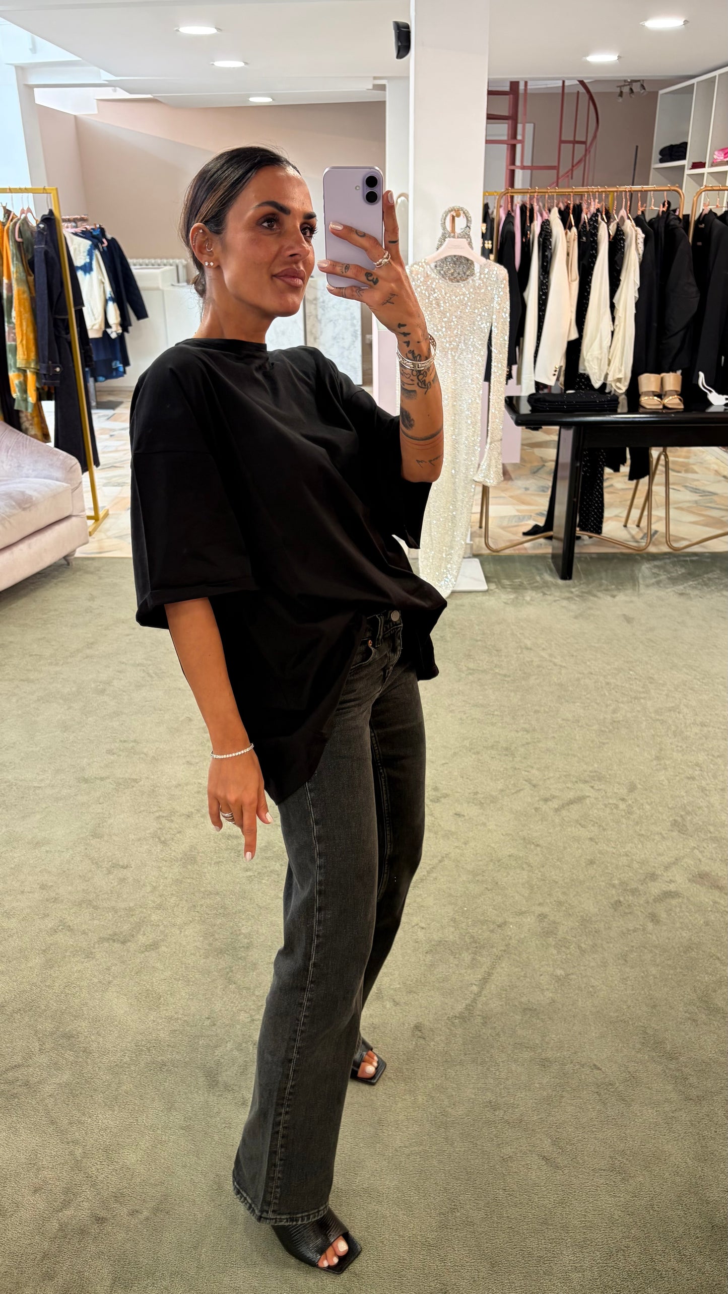 Maxi t-shirt nera ks