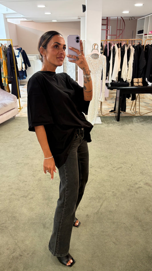 Maxi t-shirt nera ks