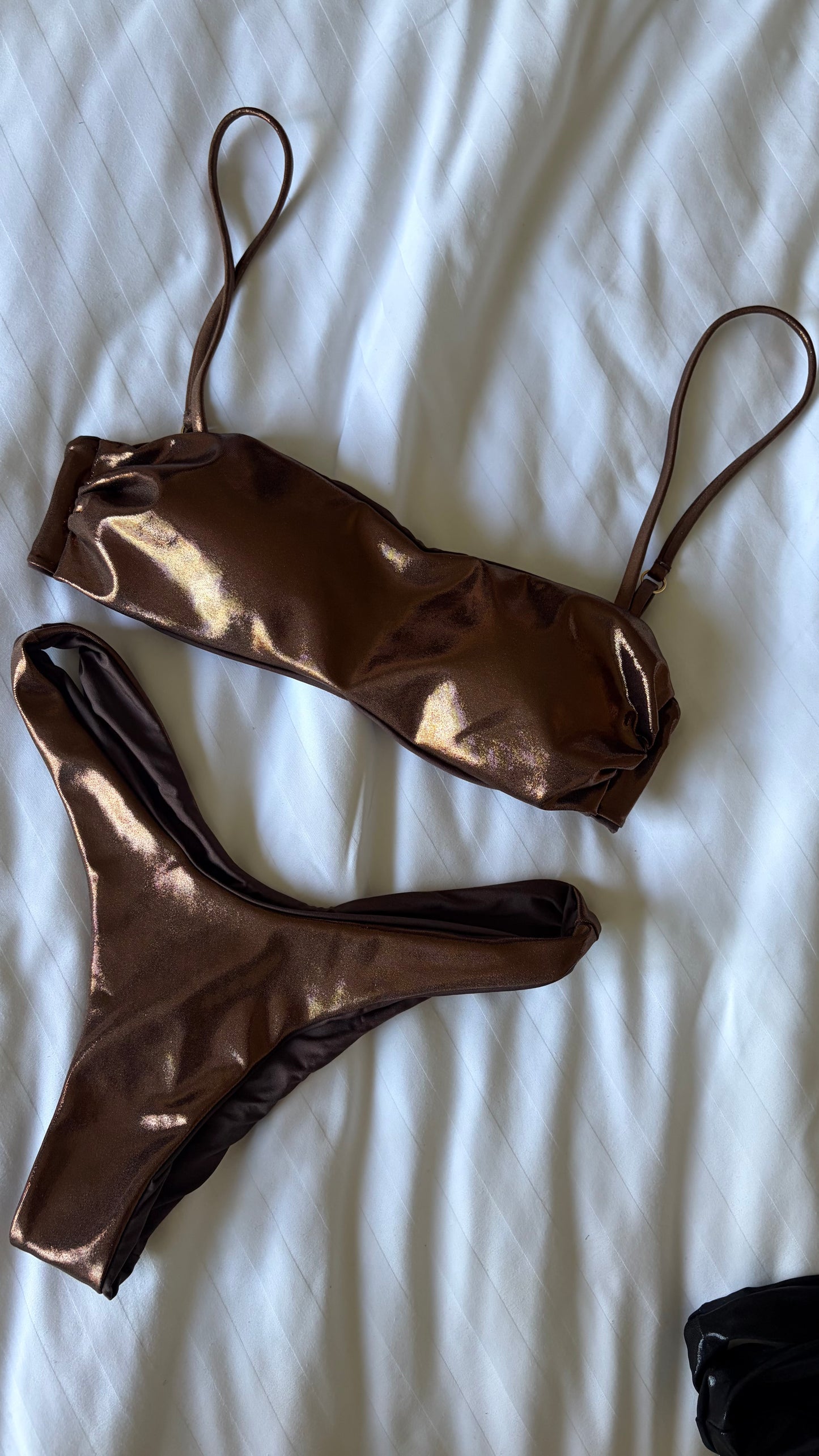 Bikini fascia bronzo laminato Matinée