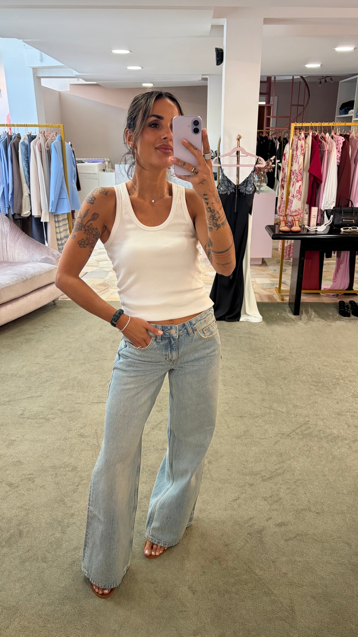Jeans rhue Dr.Denim wide denim chiaro