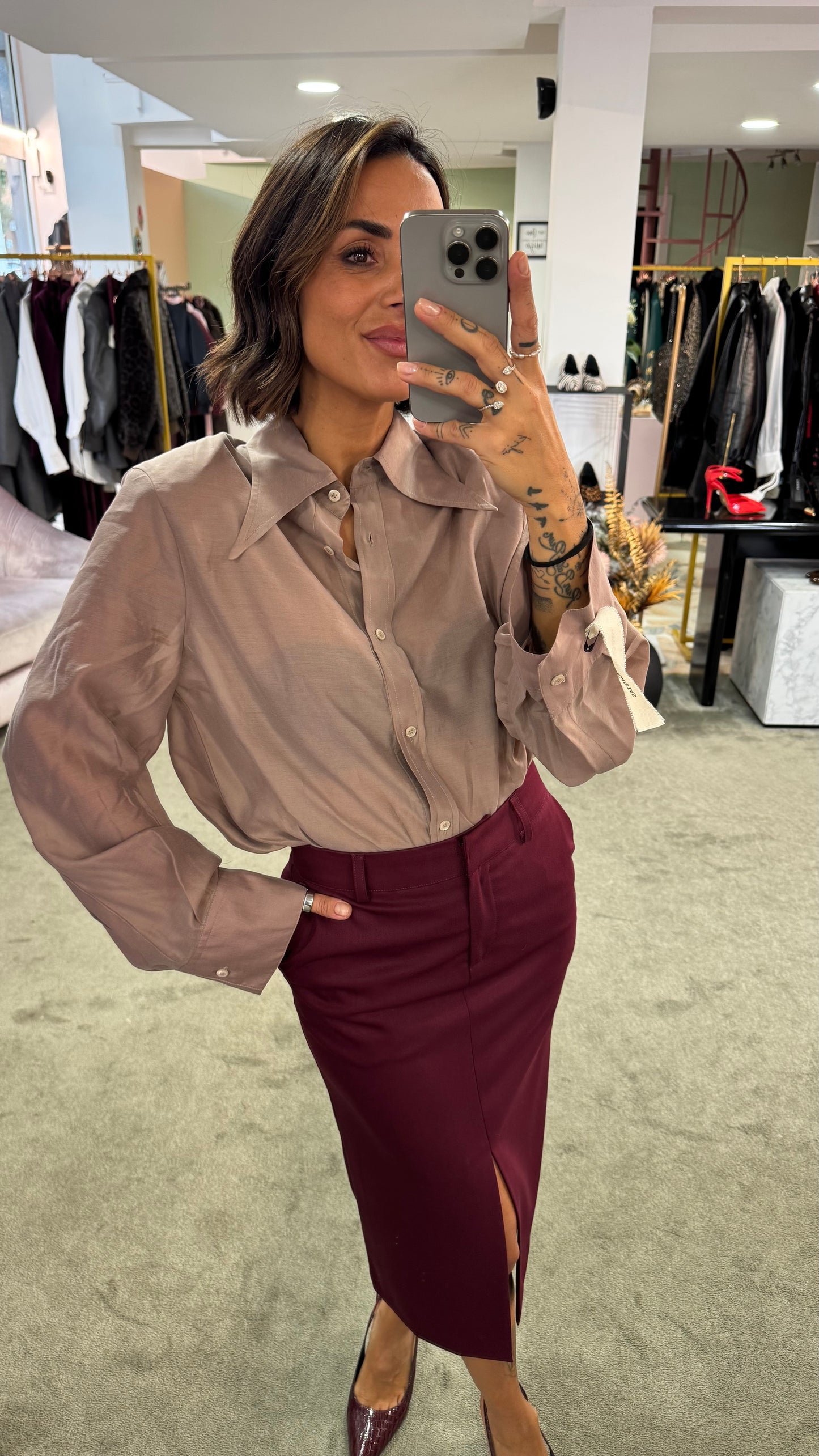 Camicia ginny MAR DE MARGARITAS rosa nude