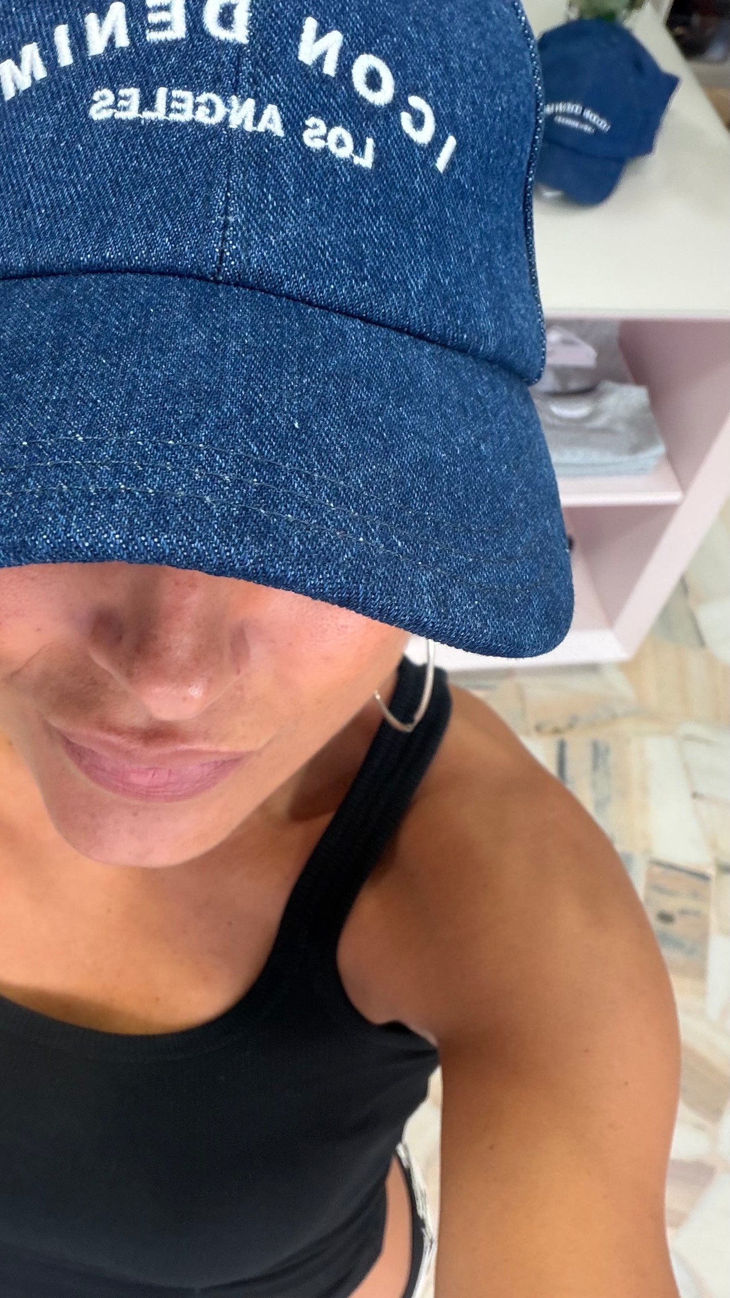 Cappello baseball in denim Icon Denim