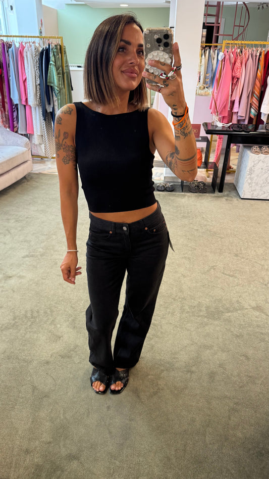 Jeans seville nero straight jx