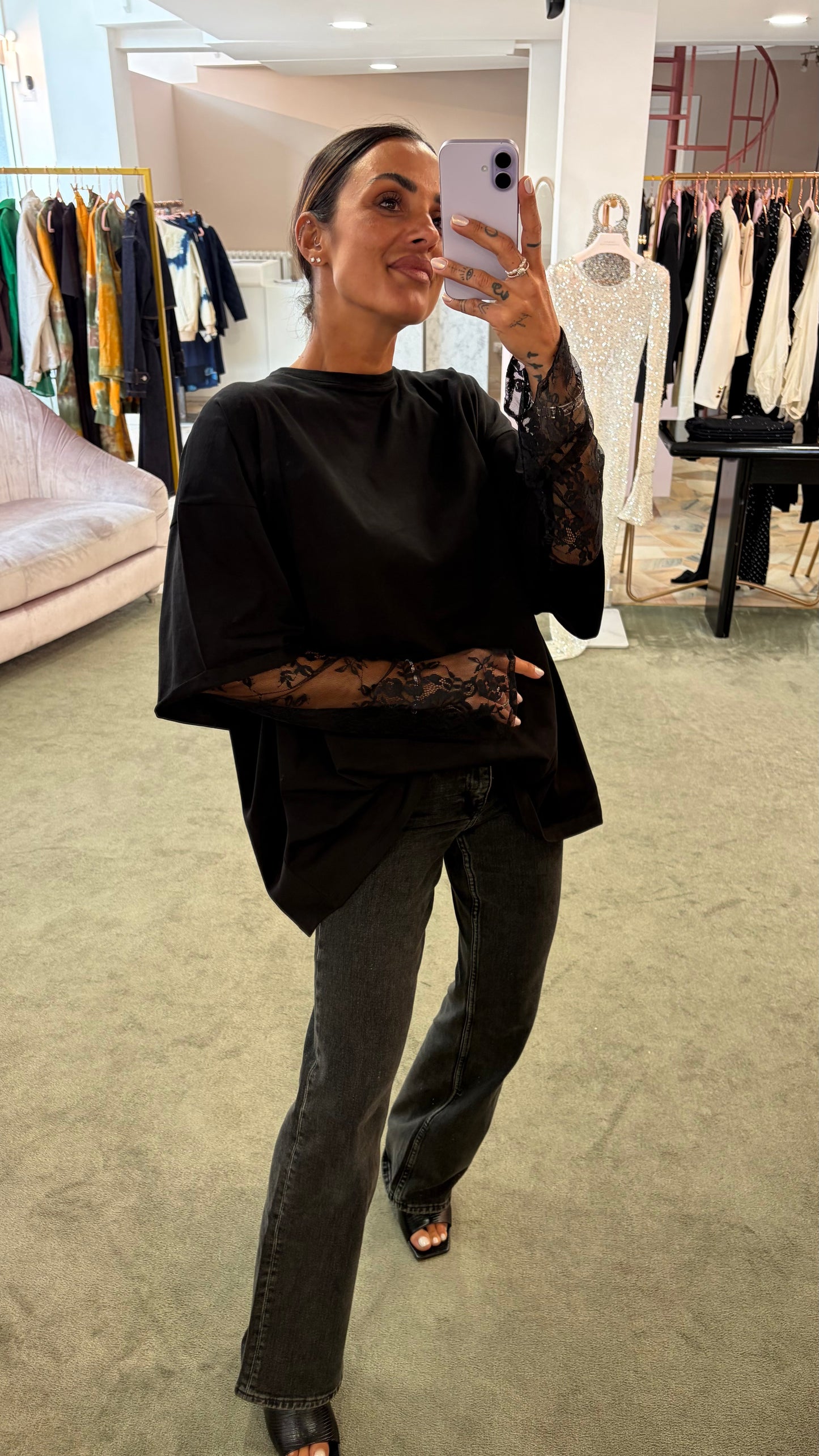 Maxi t-shirt nera ks