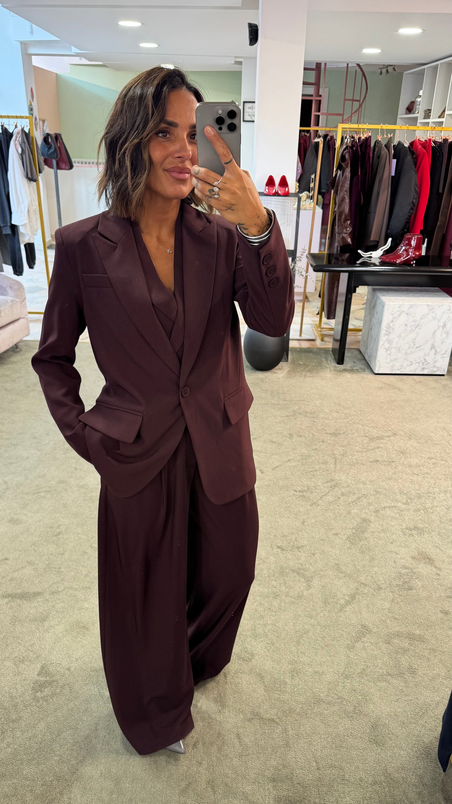 Gilet bordeaux ay