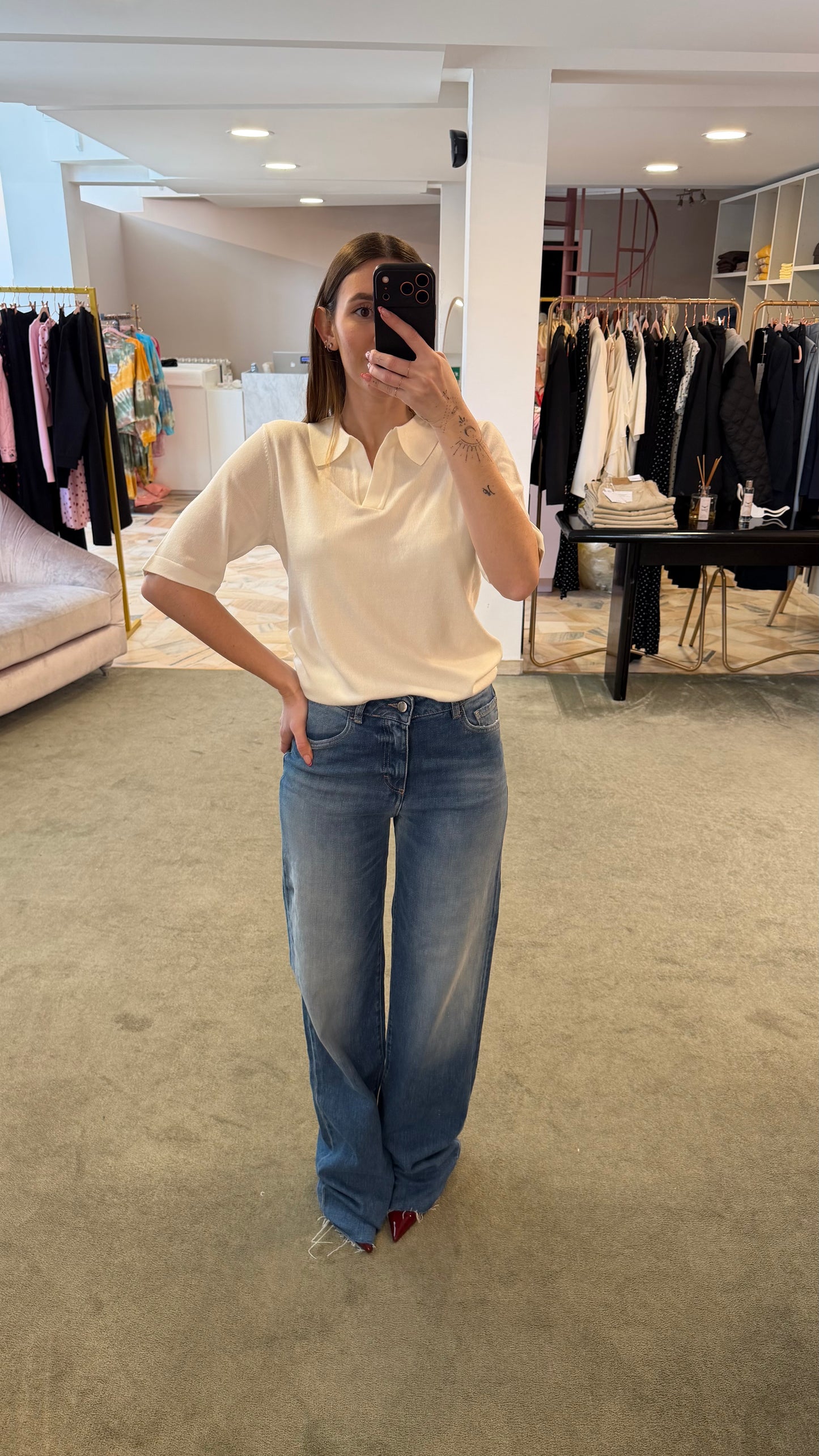 Jeans joia denim medio/chiaro taglio vivo Icon pe26