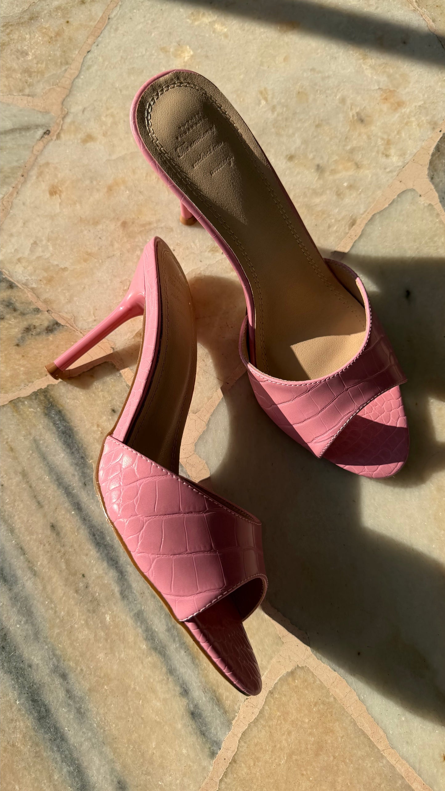 Mules rosa big babol crocco