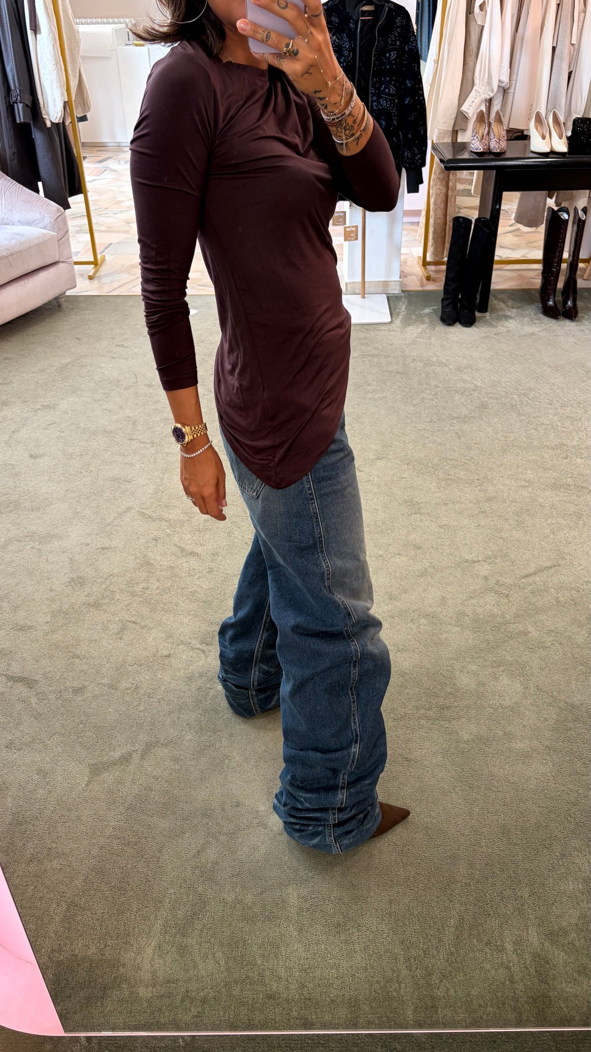 Jeans riri baggy scuro Icon Denim