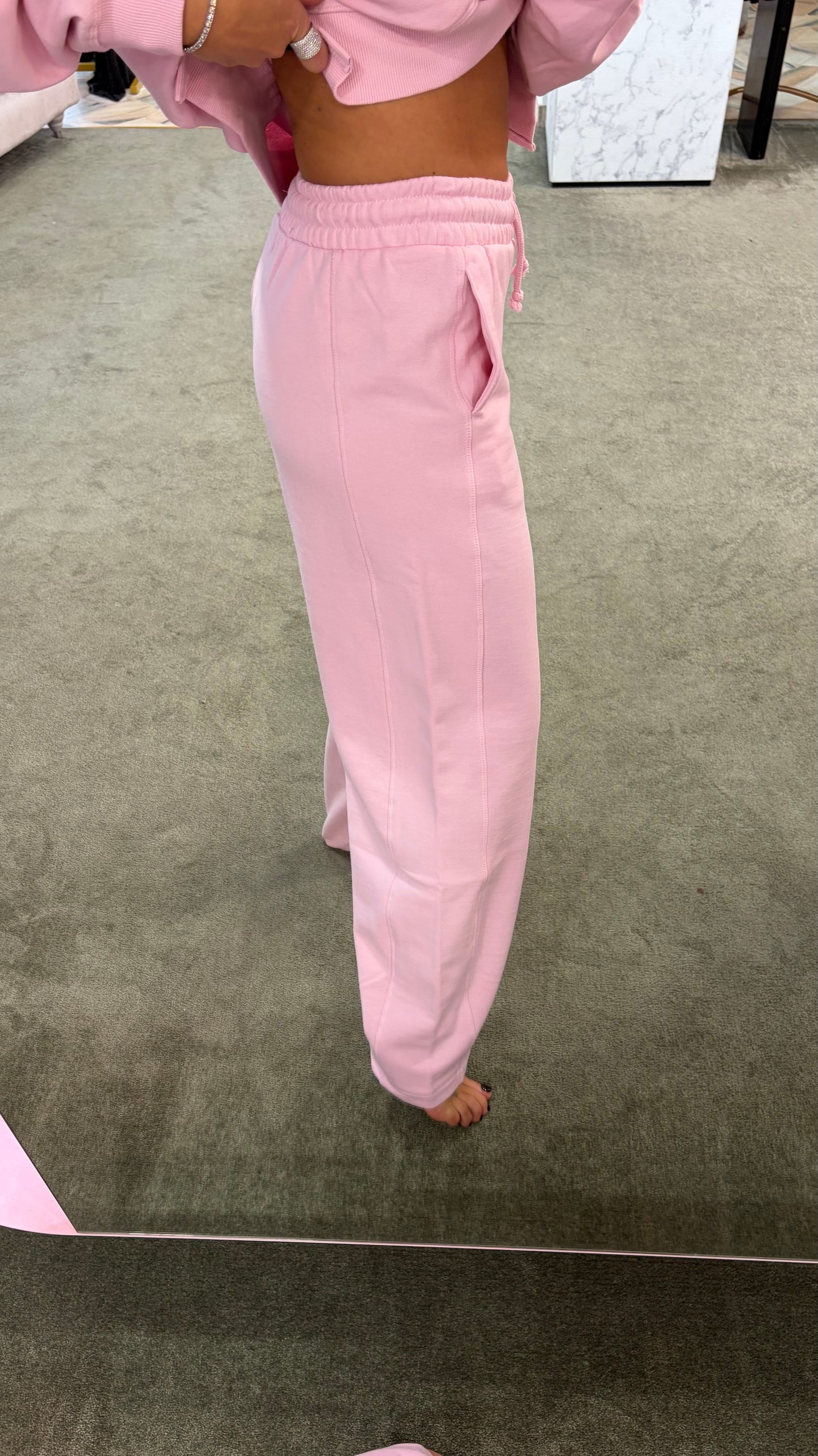 Joggers rosa wide jx