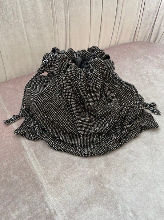 Borsa sacchetto bahira grigia crystal