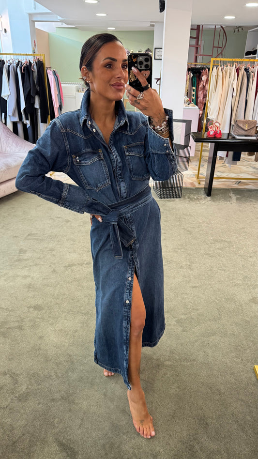 Abito con cintura in jeans Icon