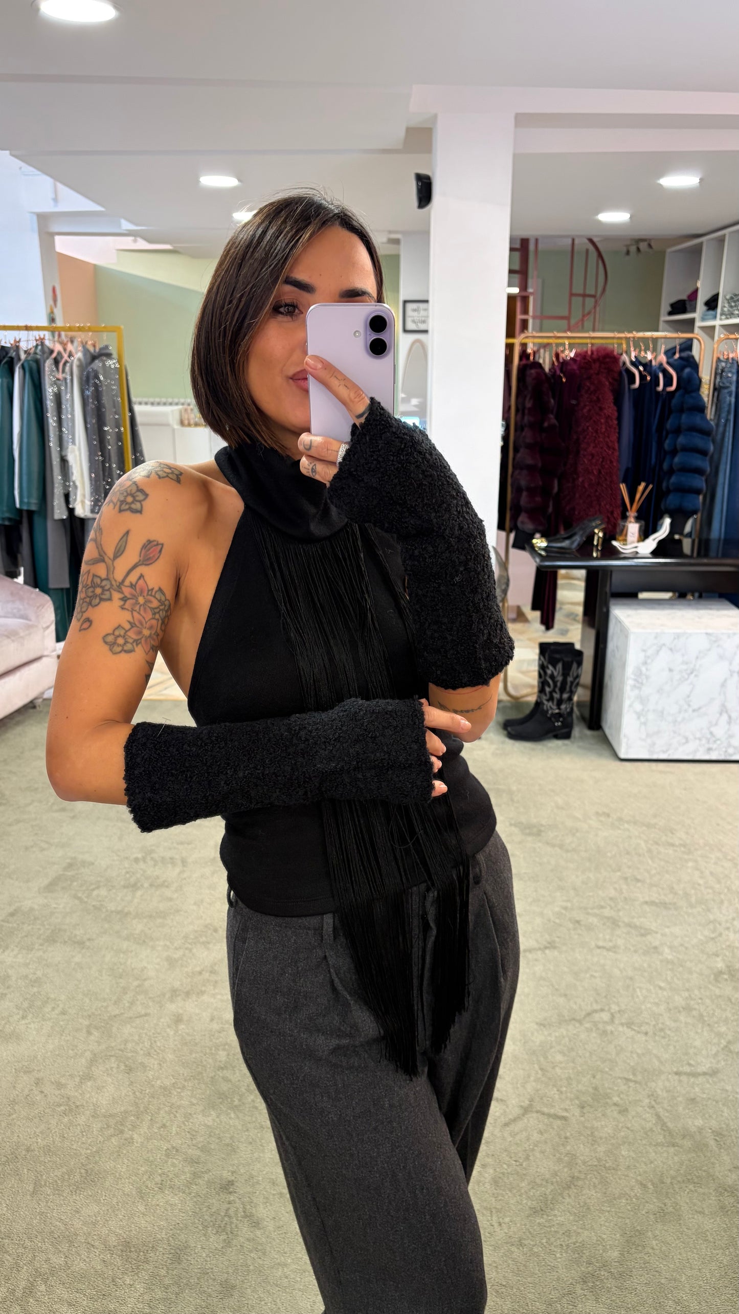 Manicotti lana Bouclè