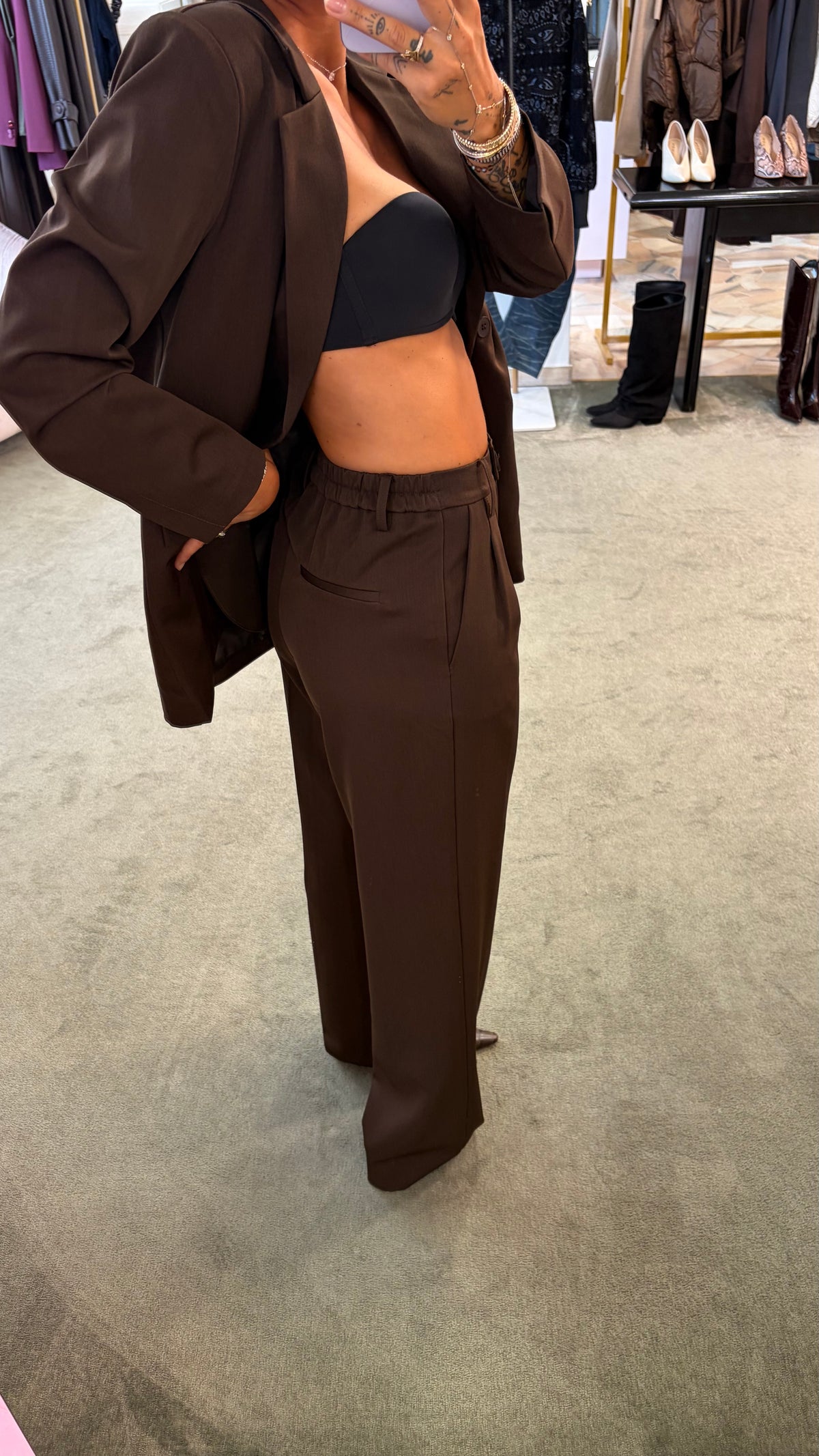Blazer doppiopetto marrone over ay fw26