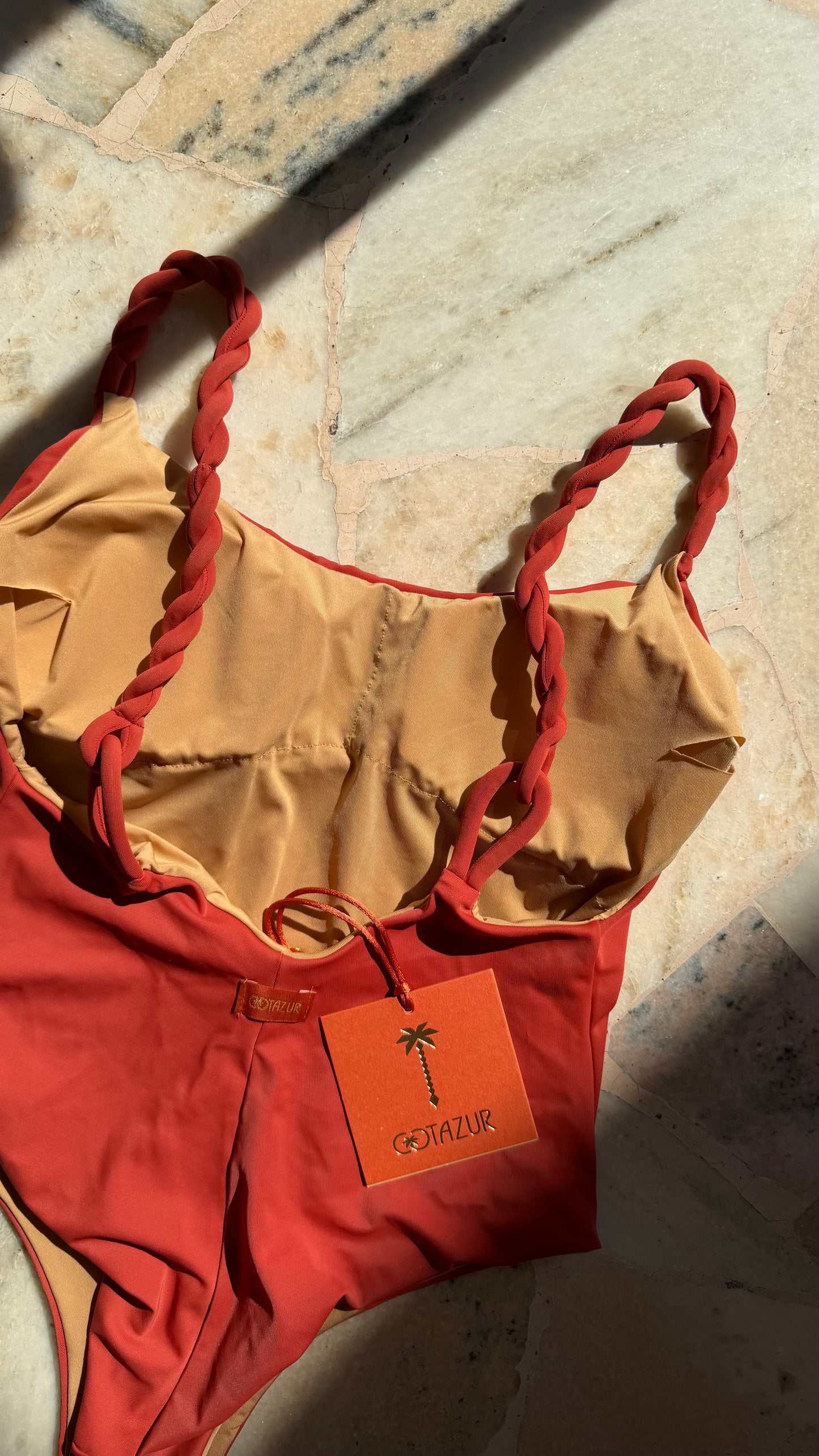Costume intero ruggine torchon Cotazur