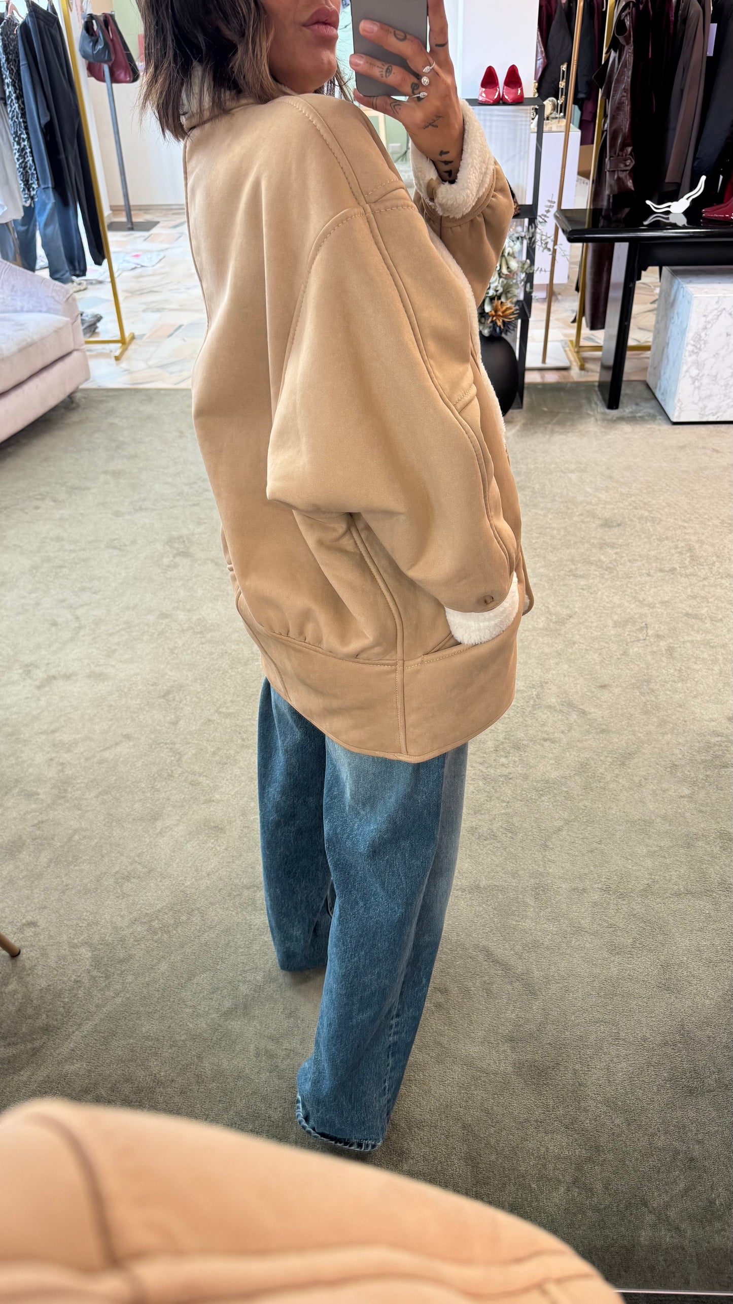 Montone eco beige nude Nine Minutes