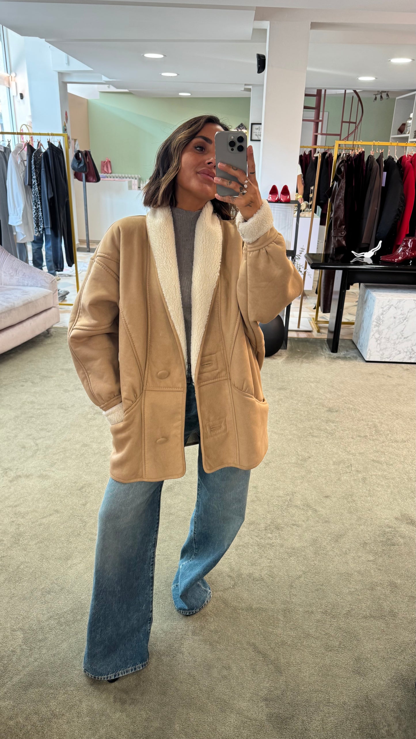 Montone eco beige nude Nine Minutes