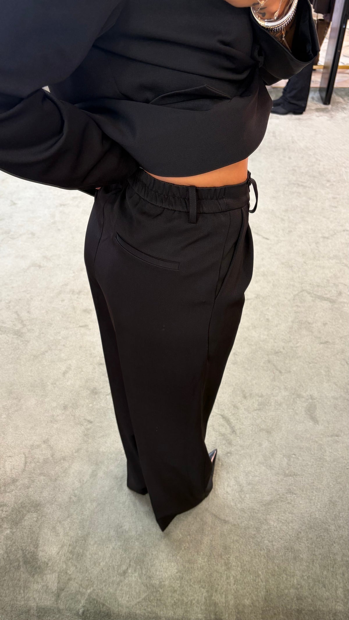 Blazer doppiopetto nero over ay fw26