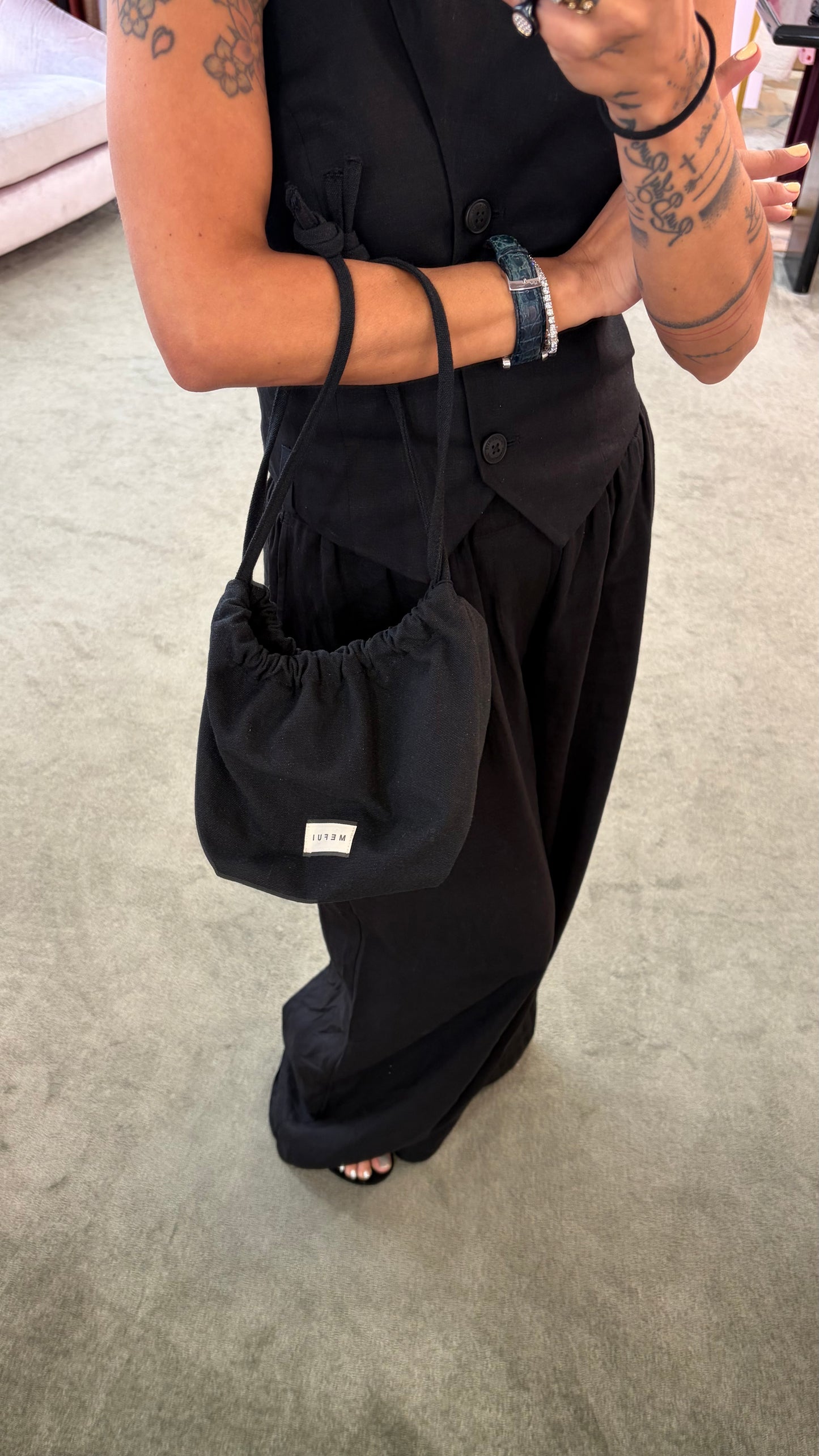 Borsa pochette nera Me Fui