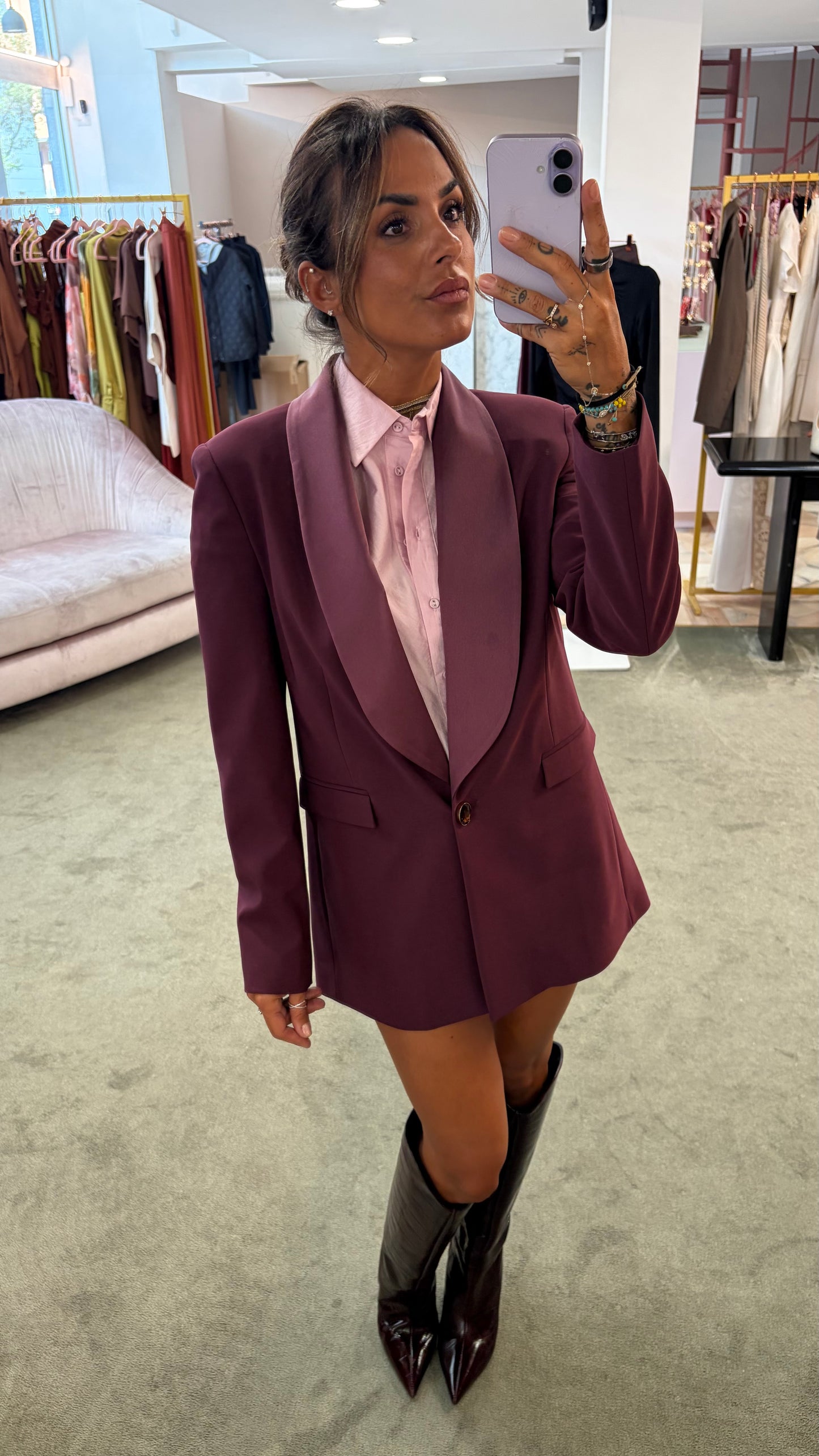 Camicia connie rosa regular sl