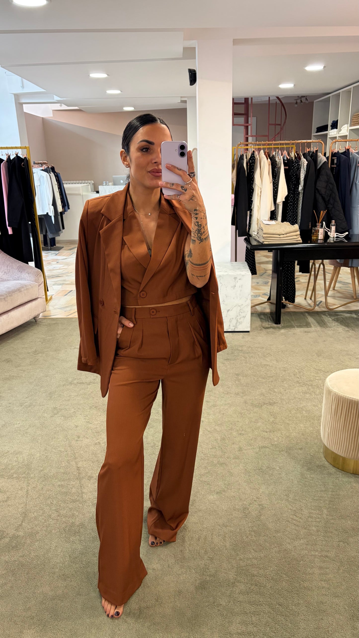 Blazer doppiopetto tabacco ay