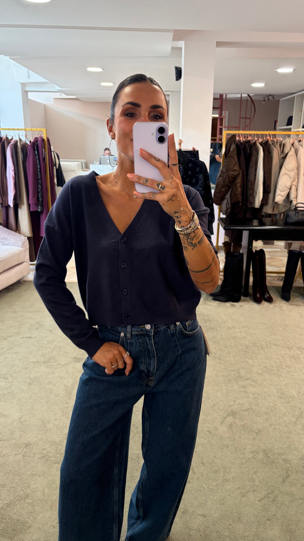 Jeans nanet denim medio barrel loose sl
