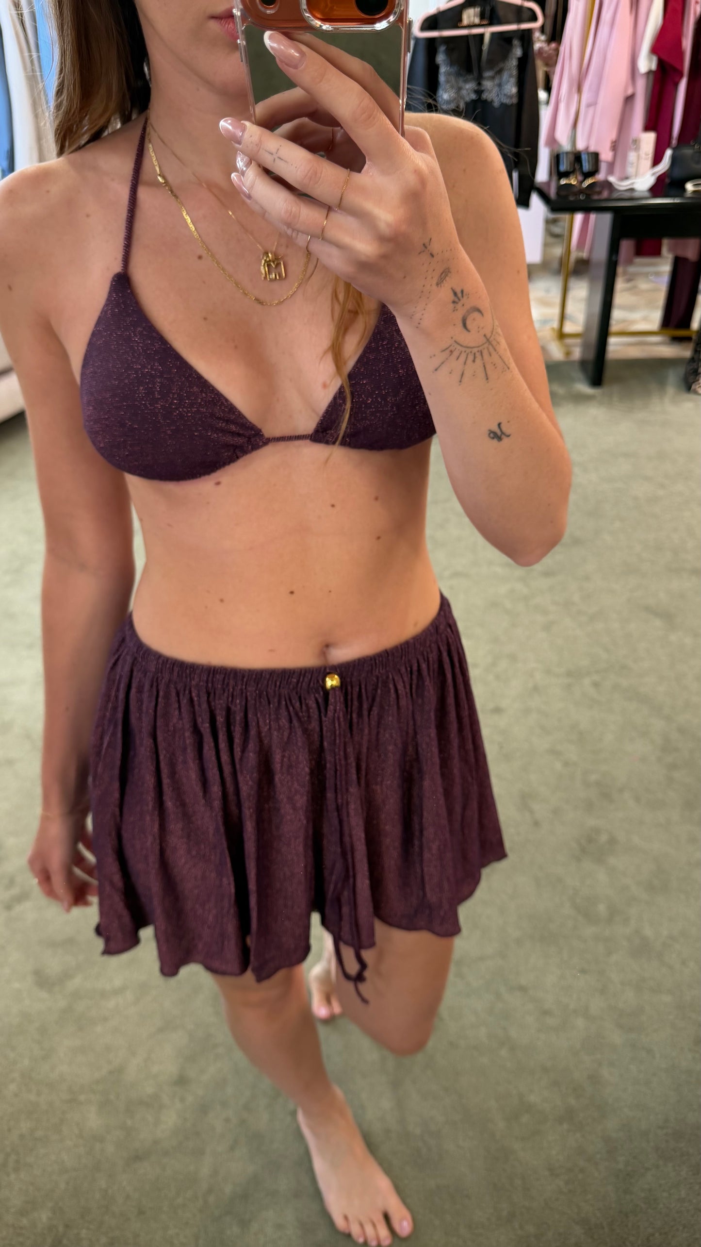 Gonna pareo viola lurex Me Fui