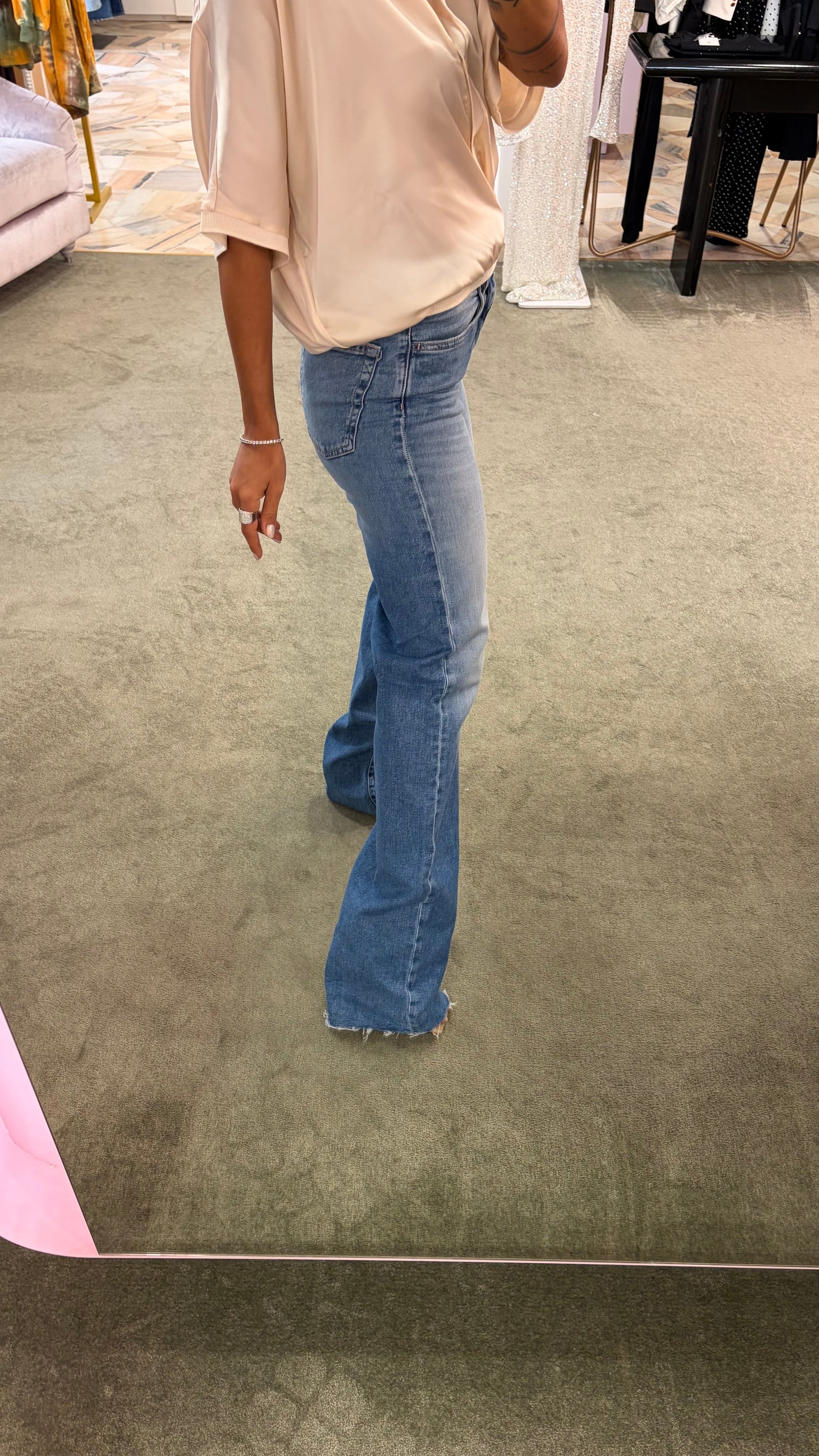 Jeans joia denim medio/chiaro taglio vivo Icon pe26