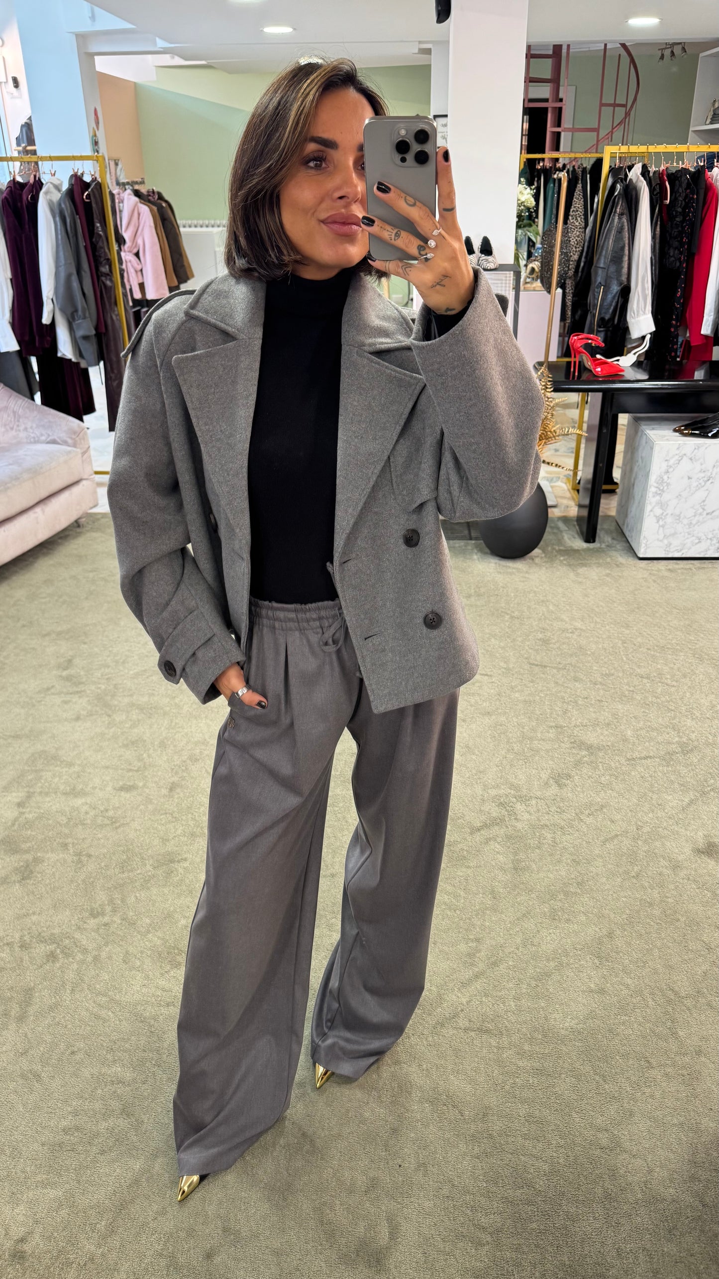 Pantaloni grigi Hinnominate con coulisse