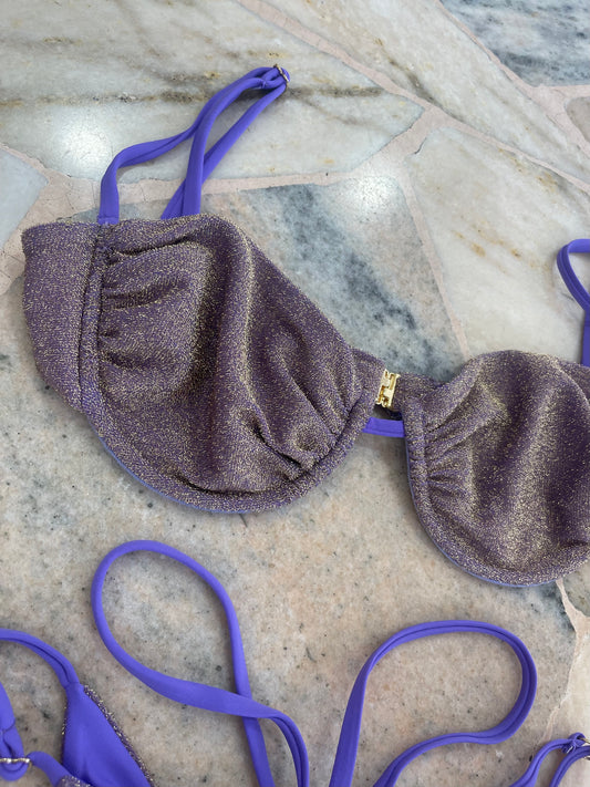 Bikini ferretto glicine lurex Matinée
