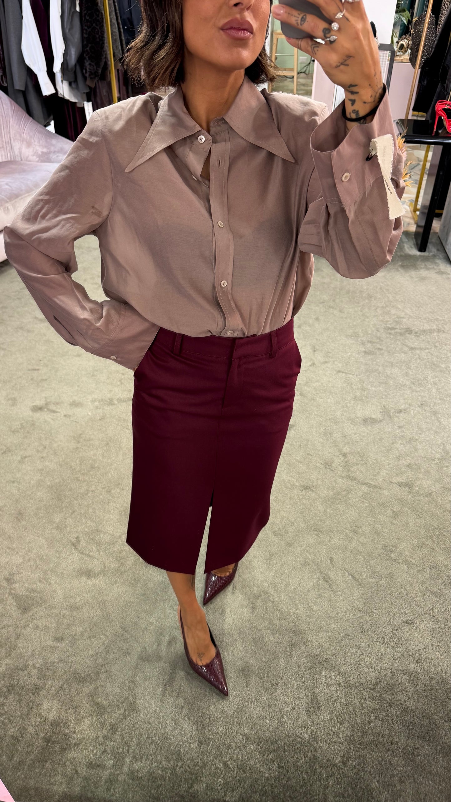 Camicia ginny MAR DE MARGARITAS rosa nude