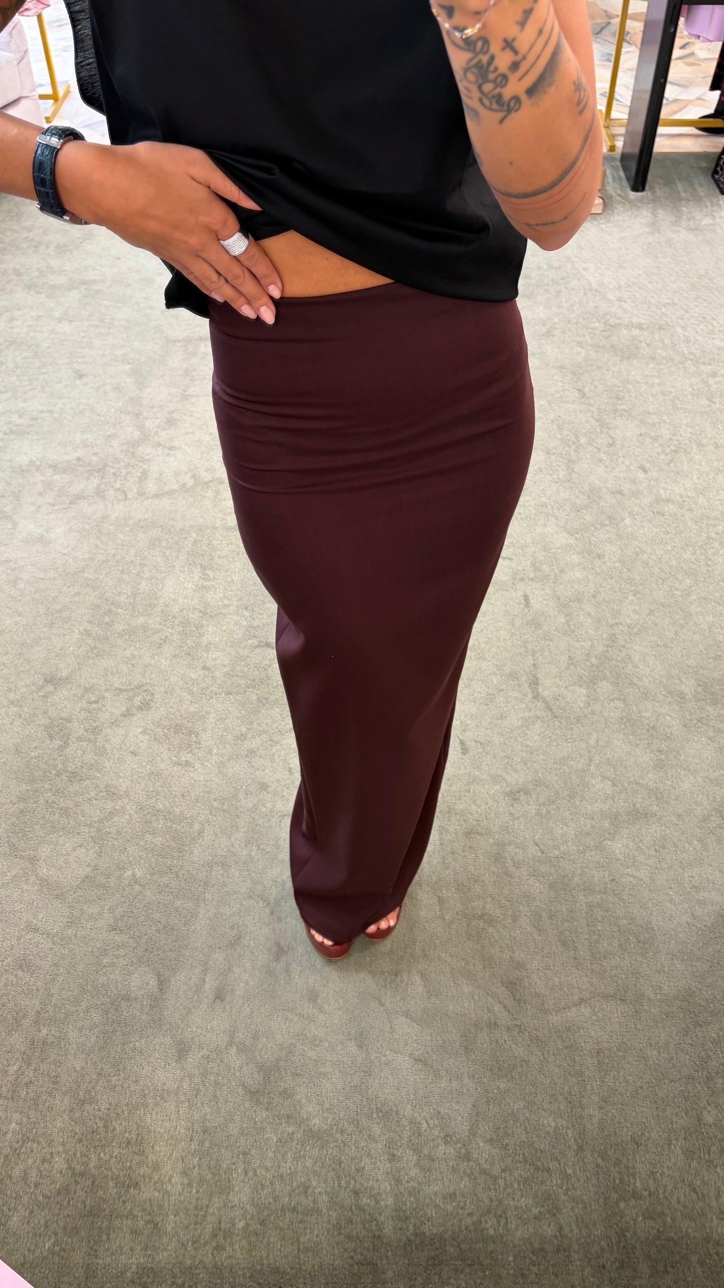 Canotta nera over taglio vivo Marsem